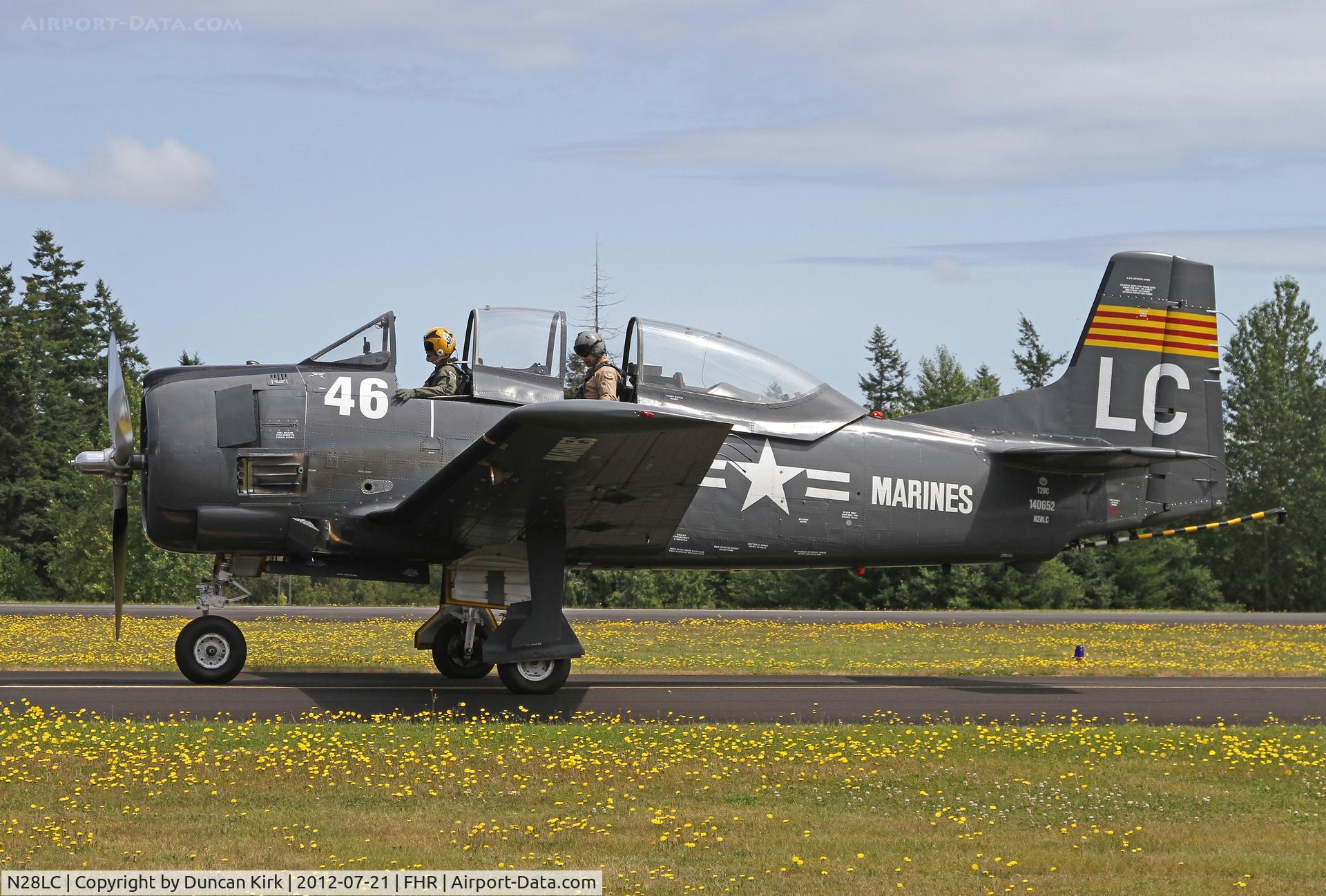 N28LC, 1957 North American T-28C Trojan Trojan C/N 226-229 (140652), Looking very sharp and a static and flying participant at the annual show