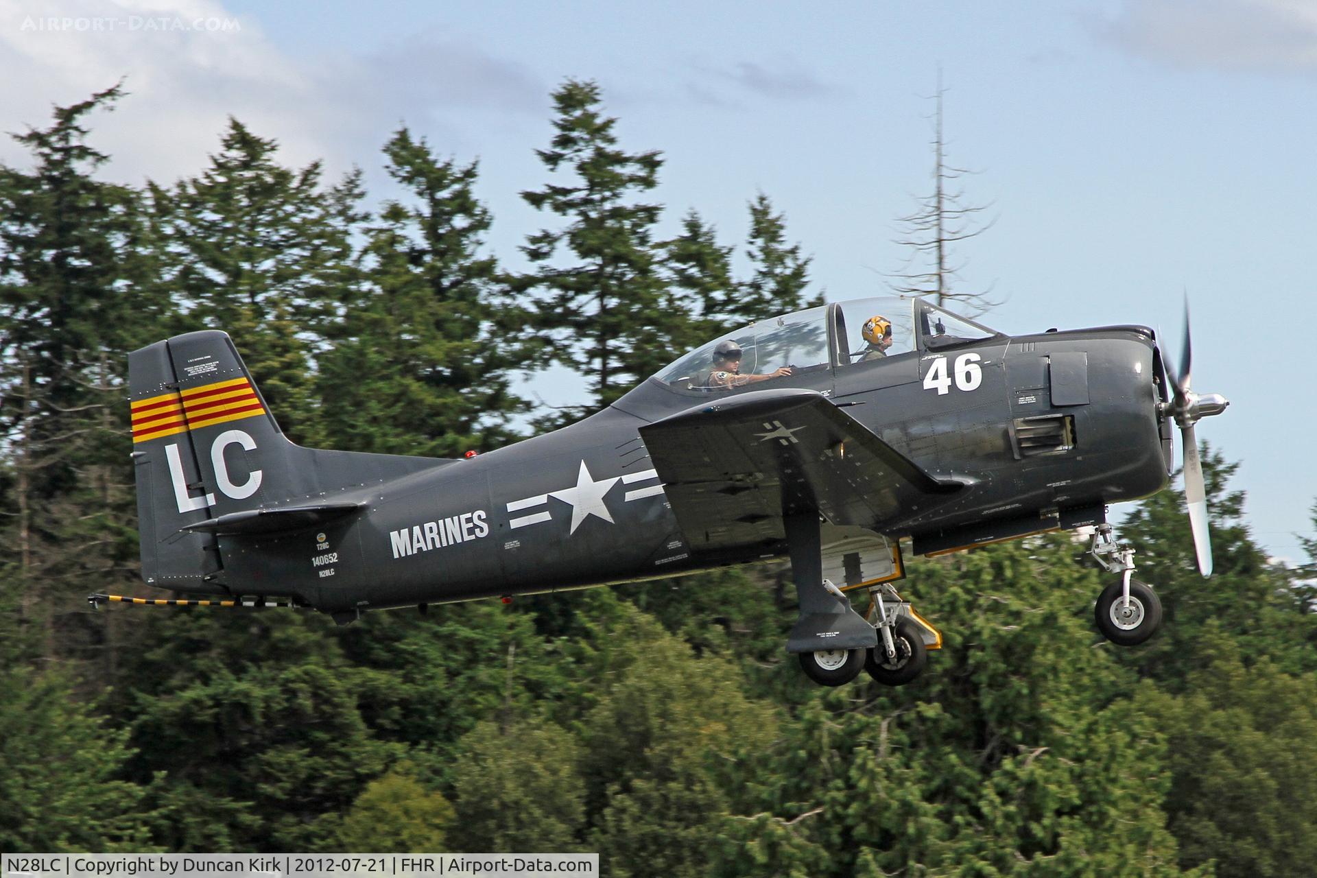 N28LC, 1957 North American T-28C Trojan Trojan C/N 226-229 (140652), Nice take off shot