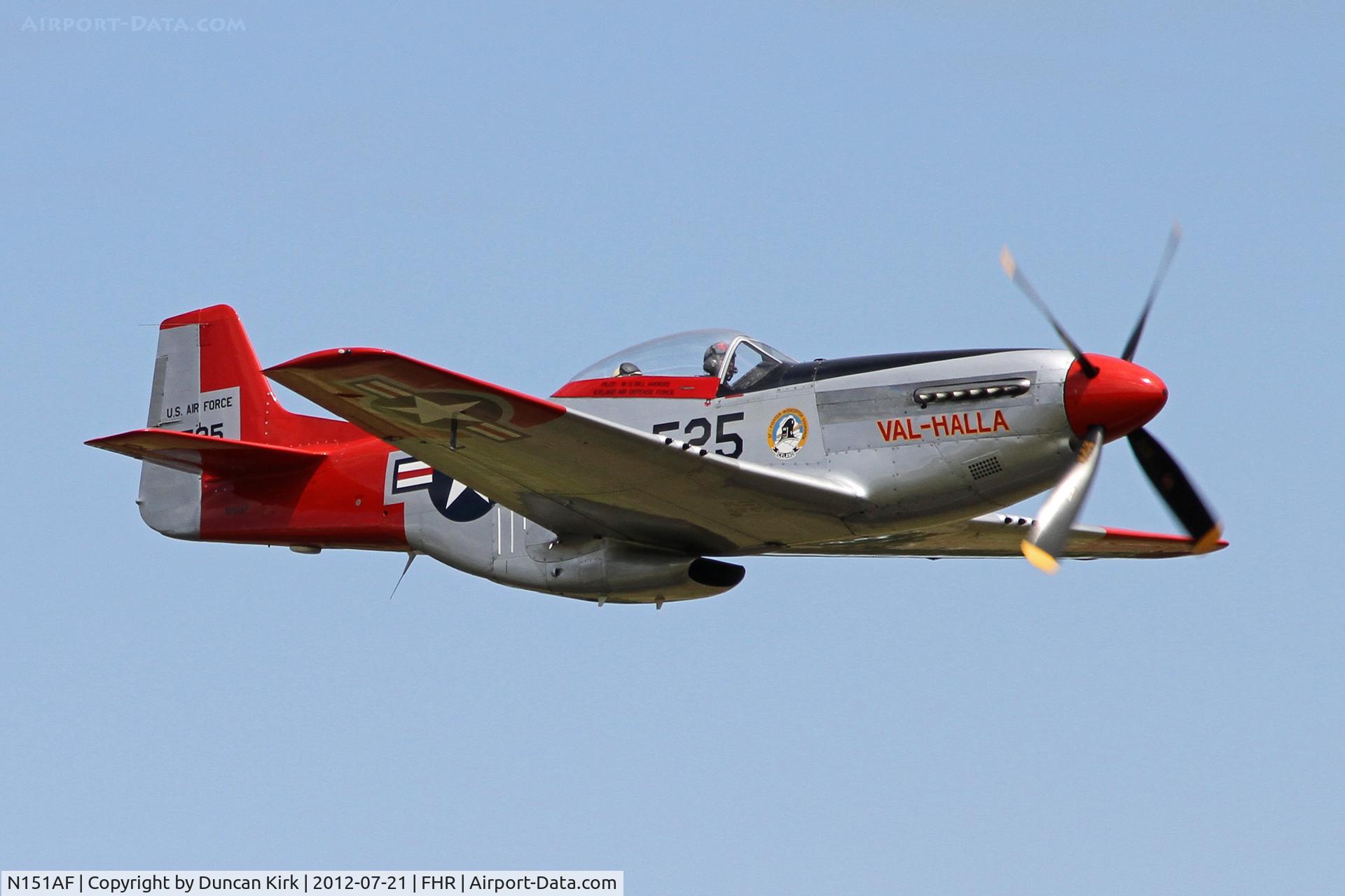 N151AF, 1945 North American P-51D Mustang C/N 45-11525, Performing a couple of flybys was this nice P51
