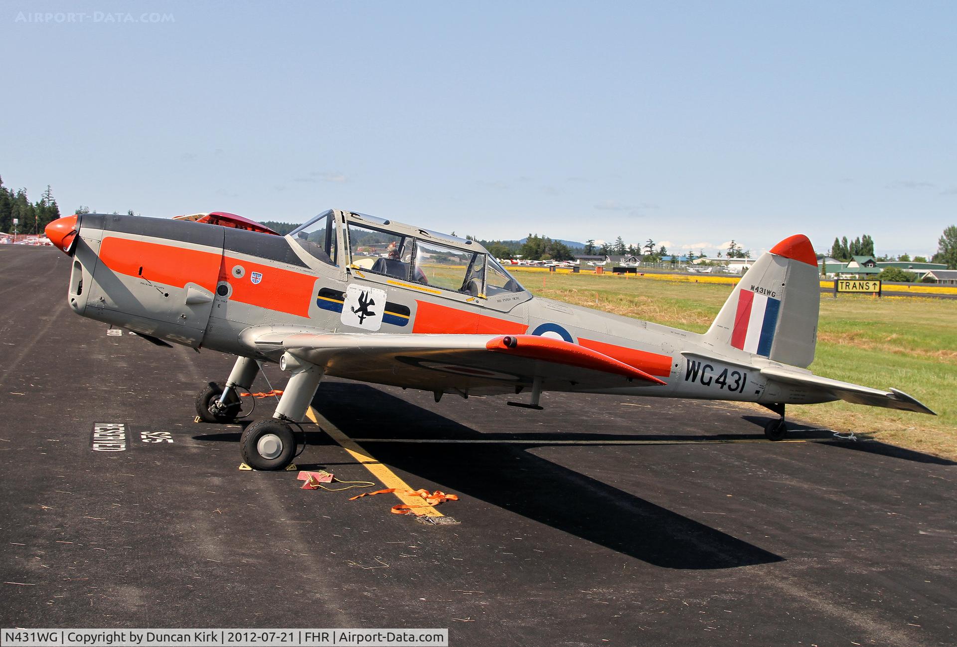 N431WG, 1951 De Havilland DHC-1 Chipmunk 22 C/N C1/0505, You see quite a few of the old RAF Chipmunks in this country