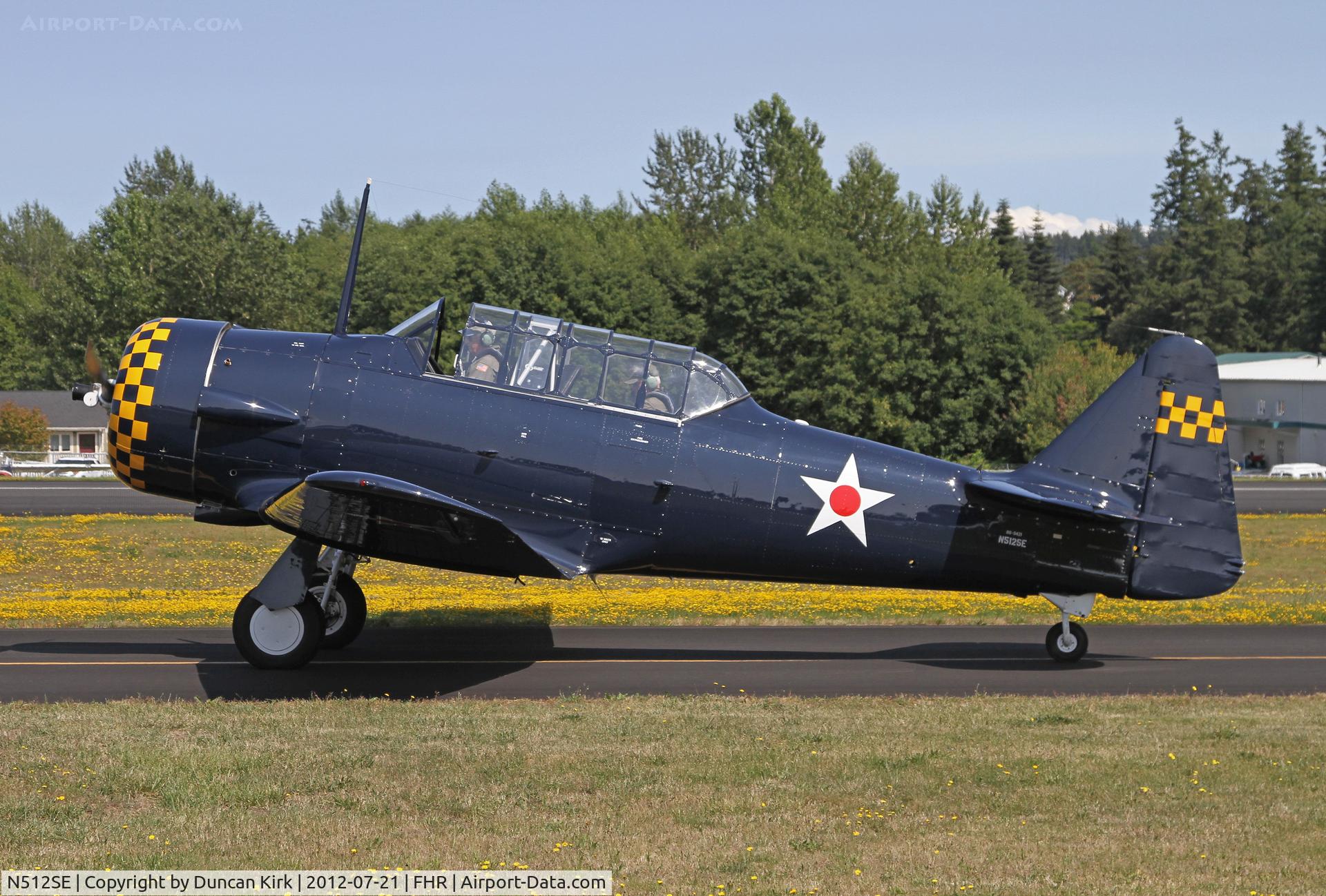 N512SE, 1958 North American AT-6A Texan C/N JS 88-9421, Up from Paine Field