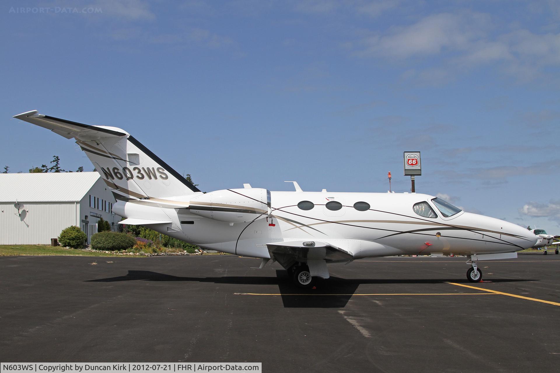 N603WS, Cessna 510 Citation Mustang C/N 510-0215, It may be only have a 3400ft long runway but quite a few bizjets visit Friday Harbor