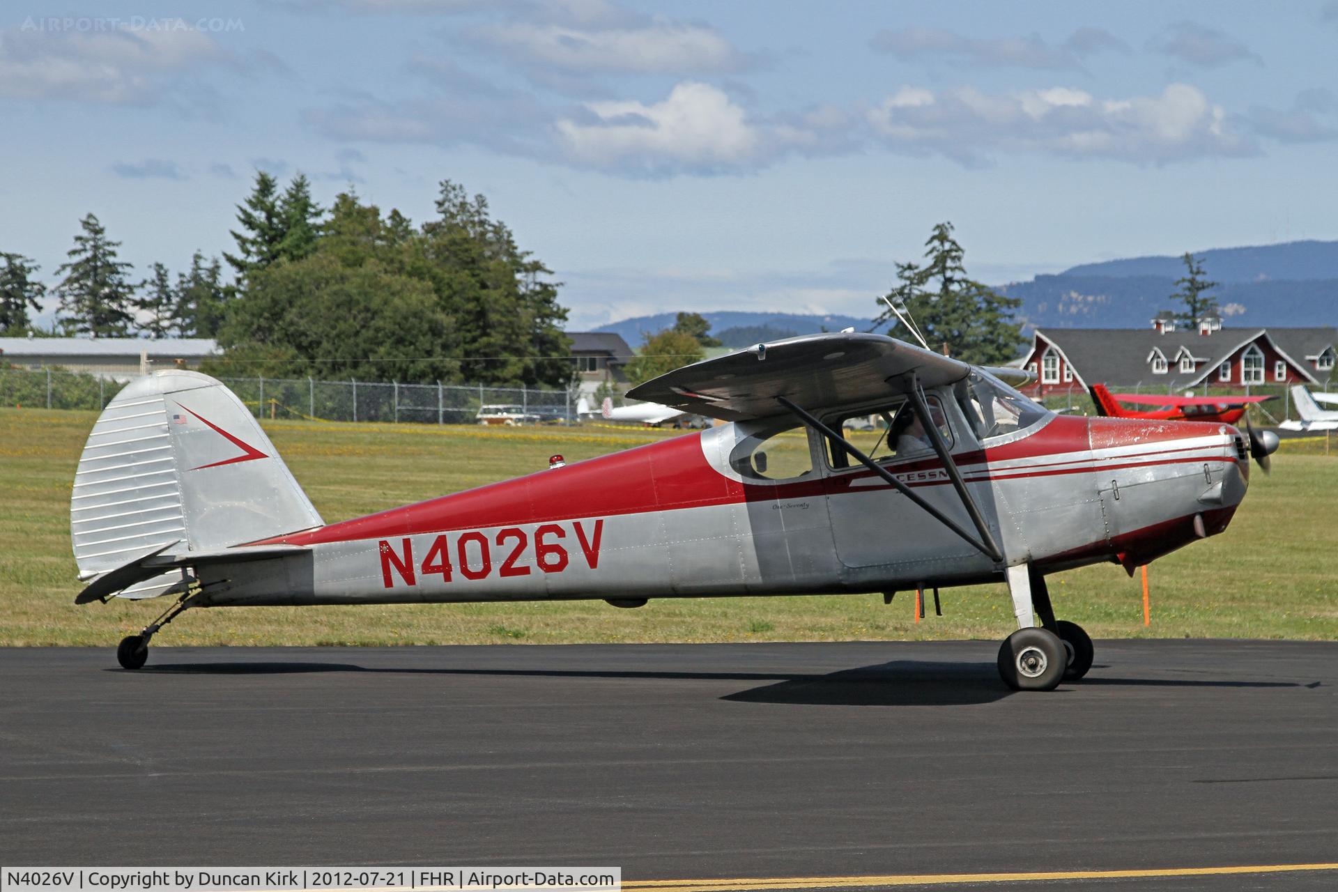 N4026V, 1948 Cessna 170 C/N 18345, Wearing original colors