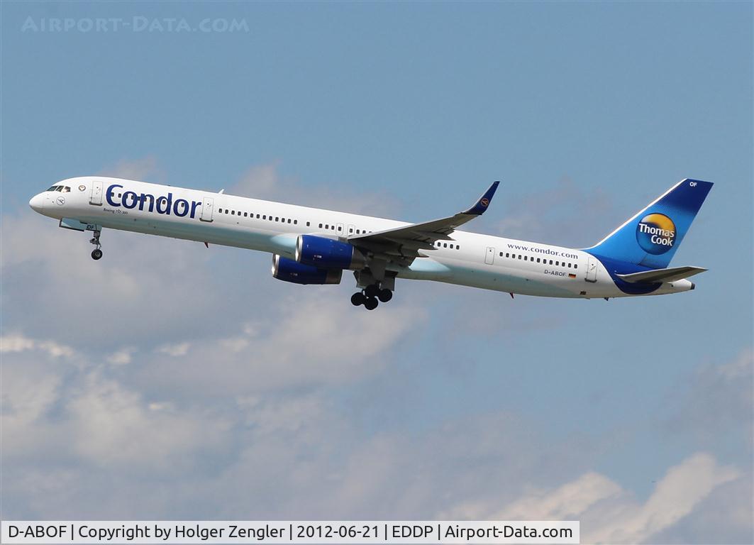 D-ABOF, 1999 Boeing 757-330 C/N 29013, Lift off to Antalya/Turkey......