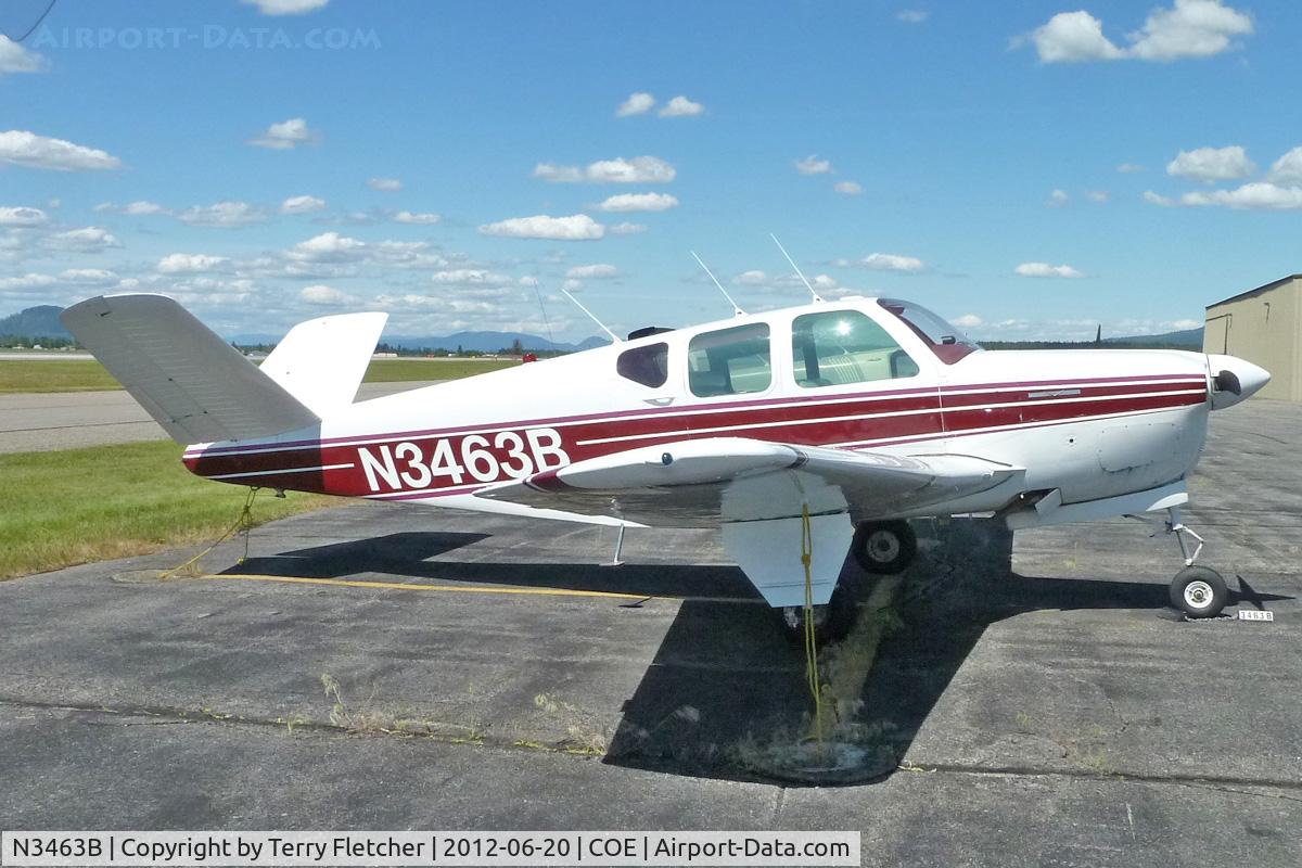 N3463B, 1953 Beech D35 C/N D-3689, 1953 Beech D35, c/n: D-3689