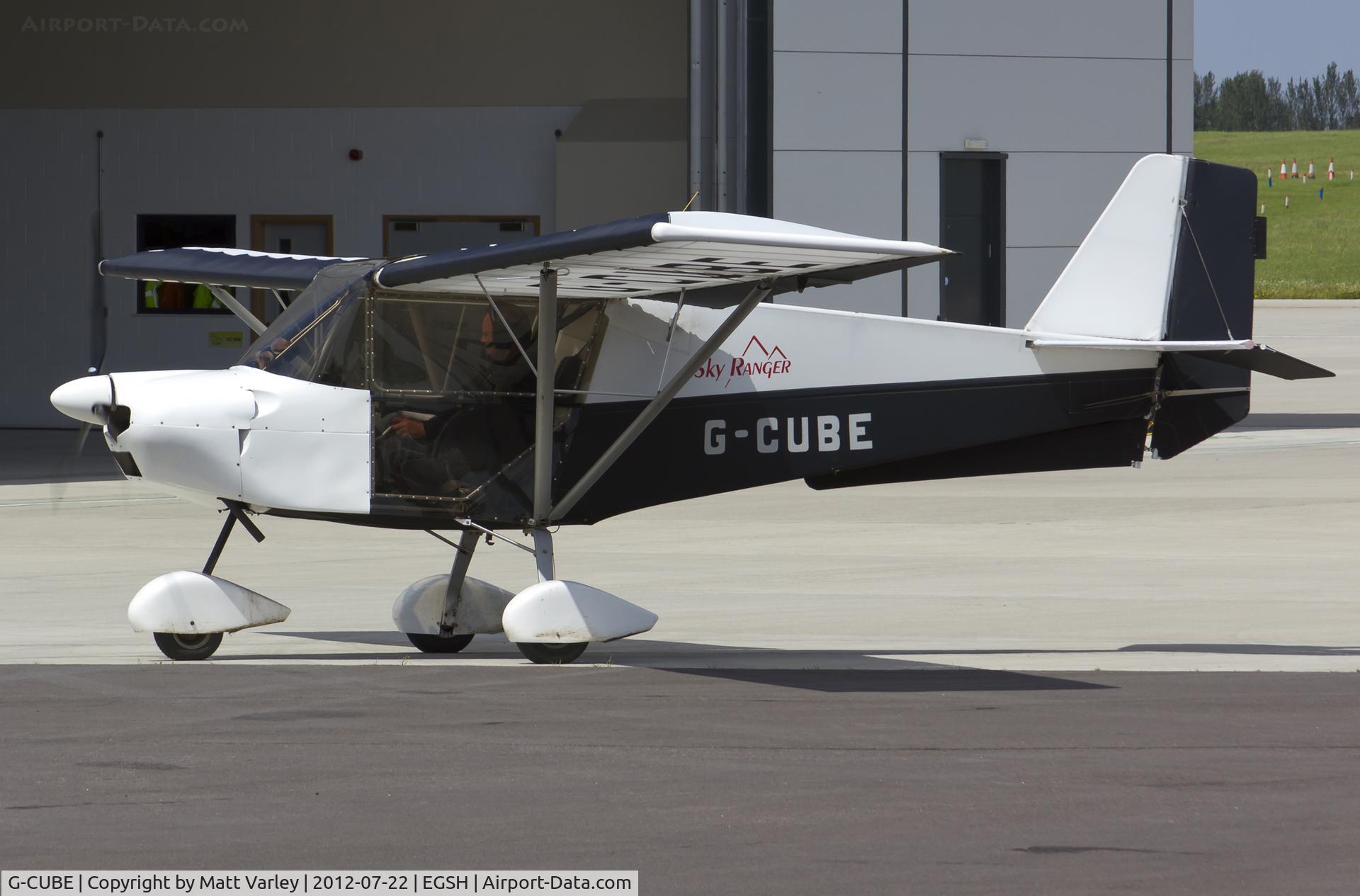 G-CUBE, 2004 Skyranger 912(2) C/N BMAA/HB/336, Arriving at SaxonAir.