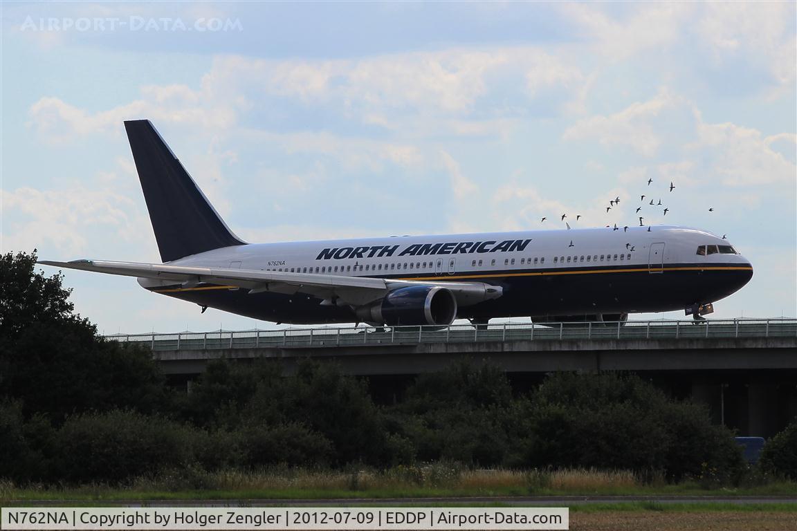 N762NA, 1992 Boeing 767-319/ER C/N 24876, The escort squad is a little bit late today.....