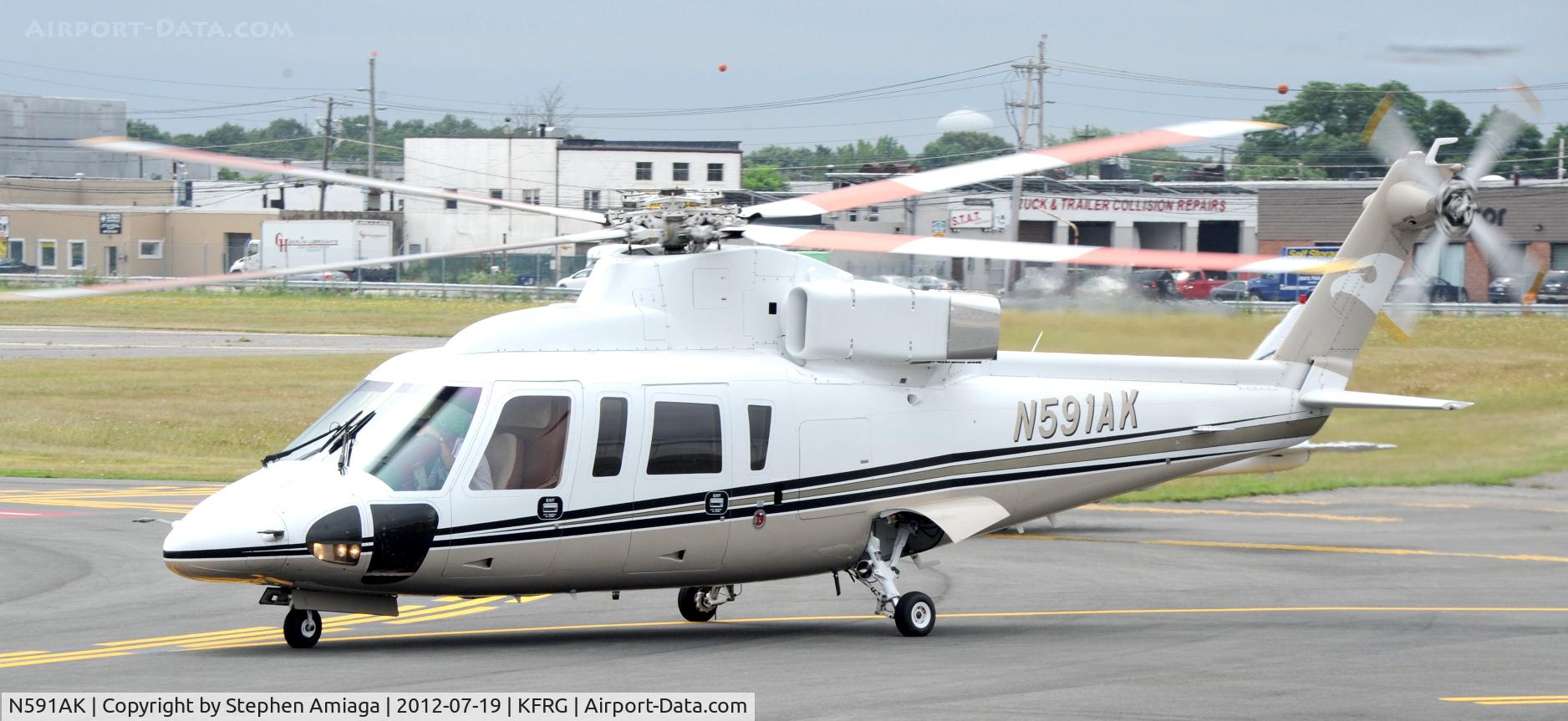 N591AK, Sikorsky S-76B C/N 760348, Nice vantage point - TALON's S-76