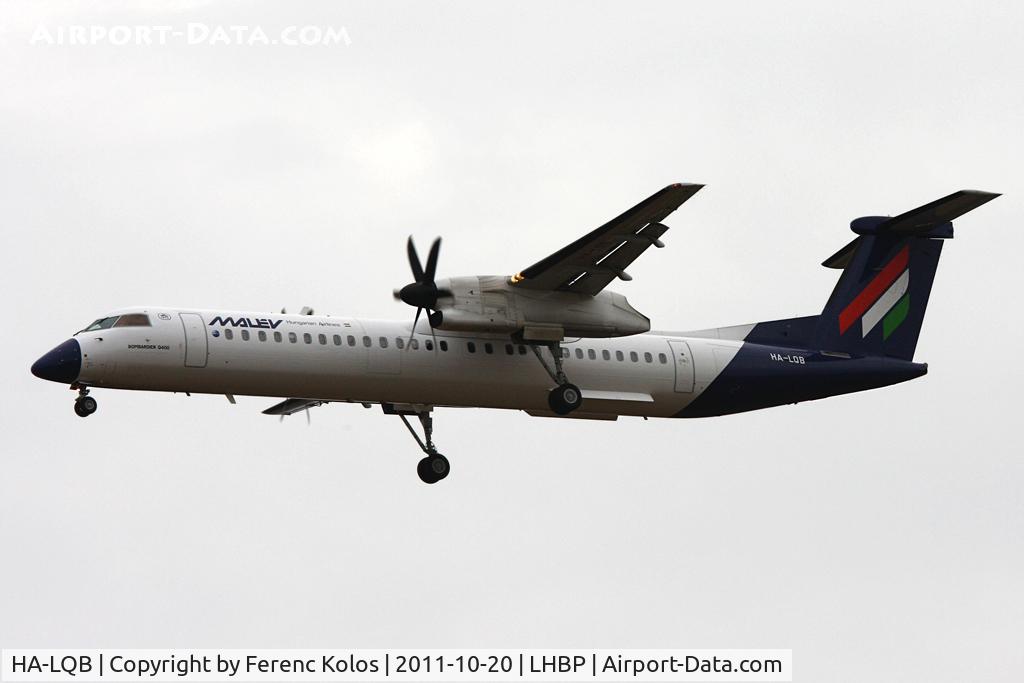 HA-LQB, 2001 De Havilland Canada DHC-8-402Q Dash 8 C/N 4057, Ferihegy