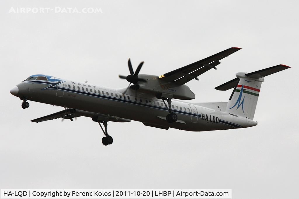 HA-LQD, 2002 De Havilland Canada DHC-8-402Q Dash 8 C/N 4063, Ferihegy