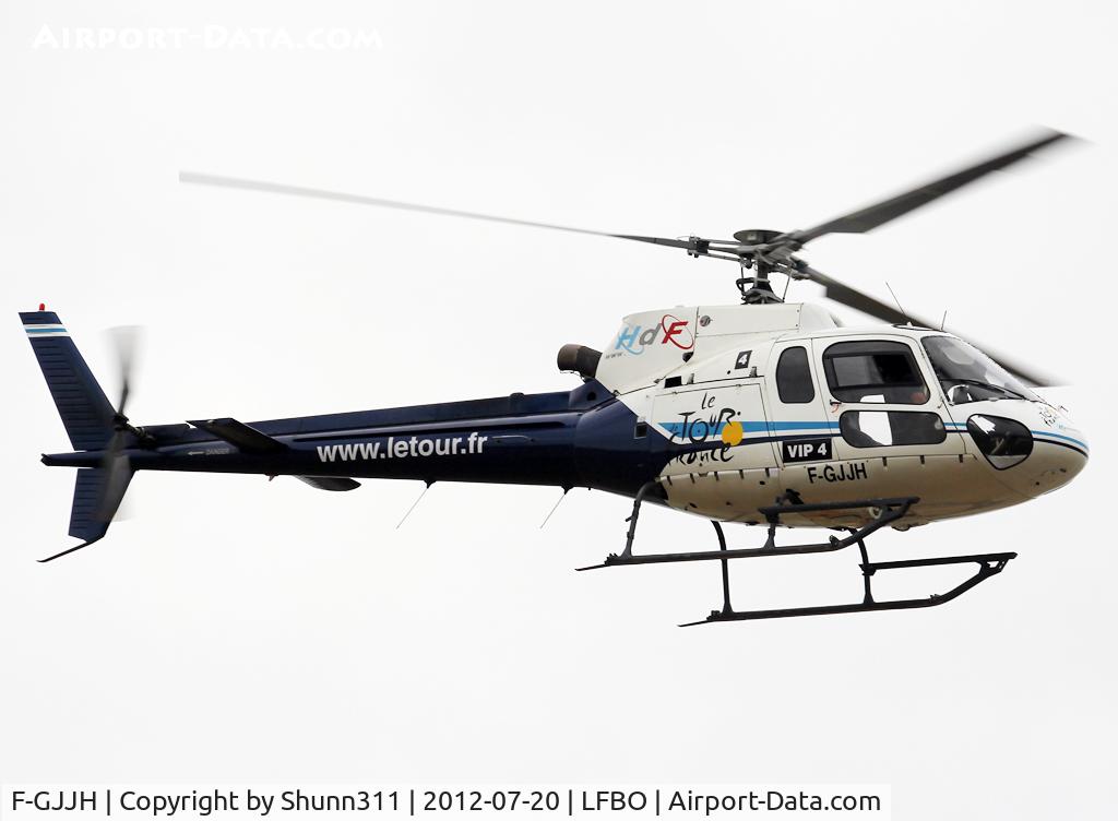F-GJJH, Eurocopter AS-350B-2 Ecureuil Ecureuil C/N 2584, Used for 'Le Tour de France' 2012
