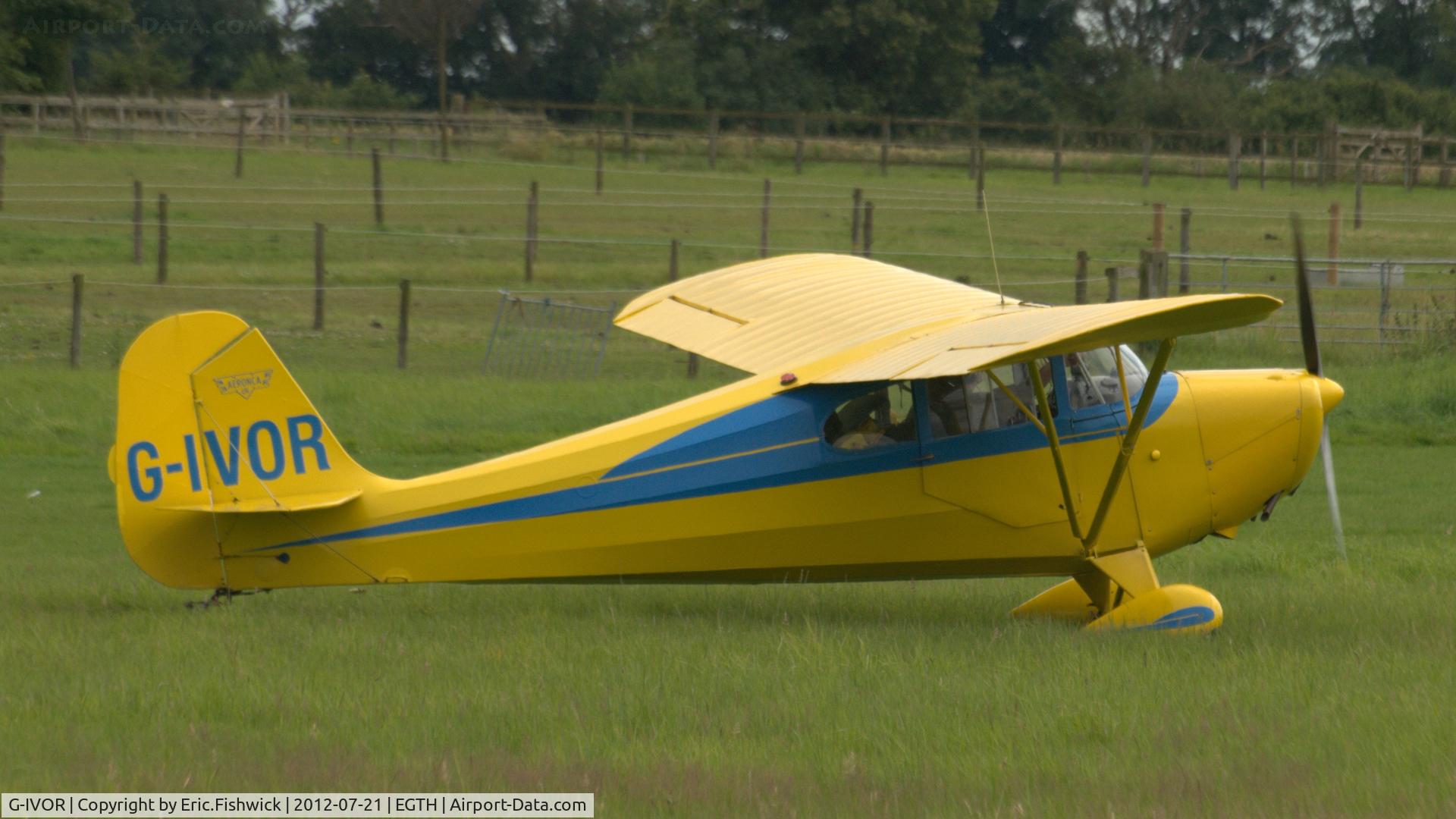 G-IVOR, 1946 Aeronca 11AC Chief Chief C/N 11AC-1035, 2. G-IVOR at Shuttleworth  at Shuttleworth Sunset Air Display, July 2012