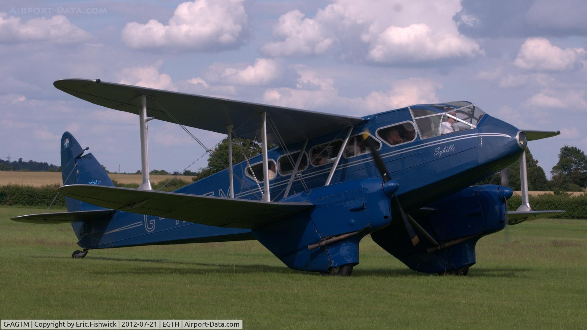 G-AGTM, 1944 De Havilland DH-89A Dominie/Dragon Rapide C/N 6746, 3. G-AGTM 'Sybille' on duty at Shuttleworth Sunset Air Display, July 2012
