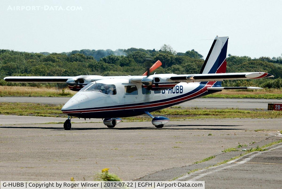 G-HUBB, 1979 Partenavia P-68B Victor C/N 194, Visiting P-68B Victor operated by Ravenair Aircraft on survey work.