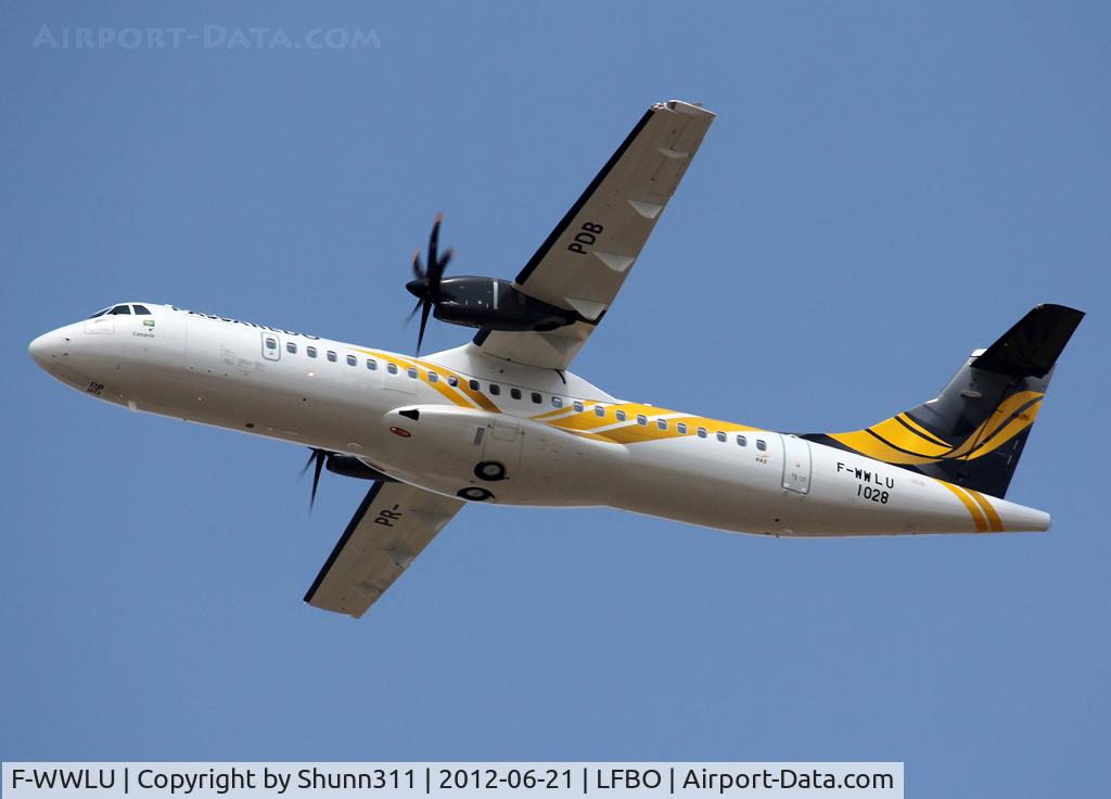 F-WWLU, 2012 ATR 72-600 (72-212A) C/N 1028, C/n 1028 - To be PR-PDB