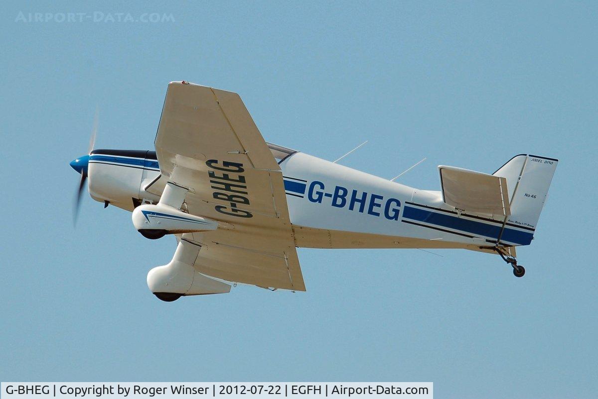 G-BHEG, 1964 SAN Jodel D-150 Mascaret C/N 46, Visiting Jodel departing Runway 22.