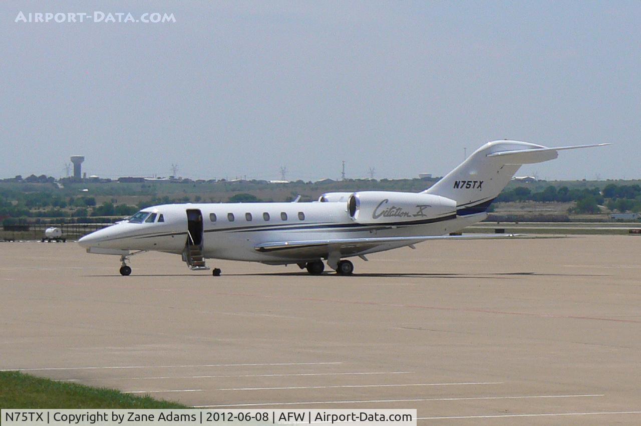 N75TX, 2000 Cessna 750 Citation X C/N 750-0132, At Alliance Airport - Fort Worth, TX