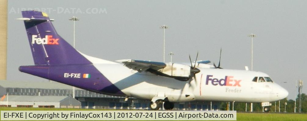 EI-FXE, 1992 ATR 42-320F C/N 327, Air Contractors (FedEx) ATR 42-320F at London Stansted