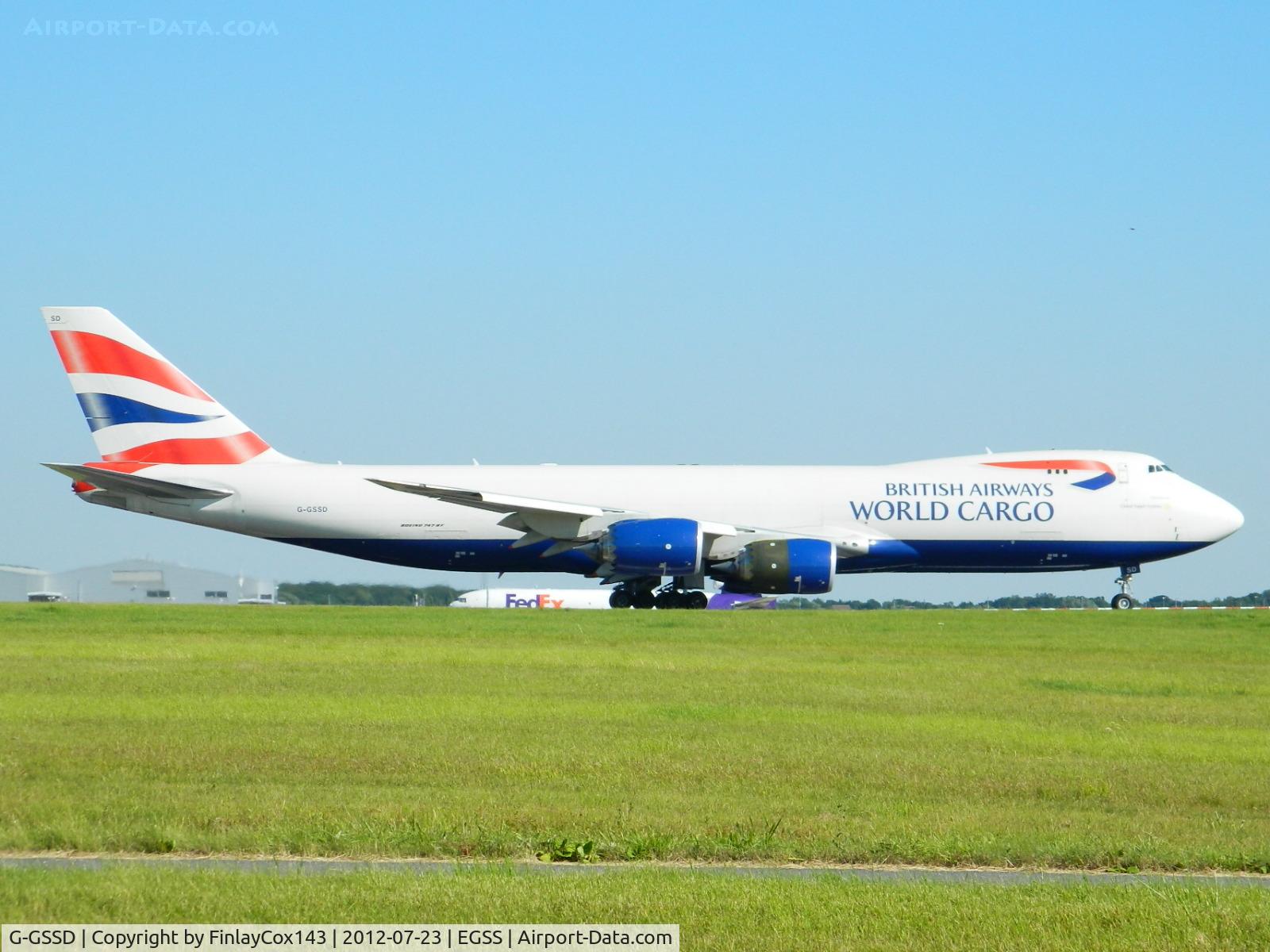 G-GSSD, 2011 Boeing 747-87UF C/N 37561, Global Supply Systems (British Airways World Cargo) Boeing 747-87UF at London Stansted