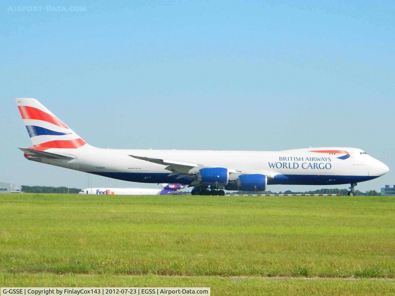 G-GSSE, 2011 Boeing 747-87UF C/N 37568, Global Supply Systems (British Airways World Cargo) Boeing 747-87UF at London Stansted