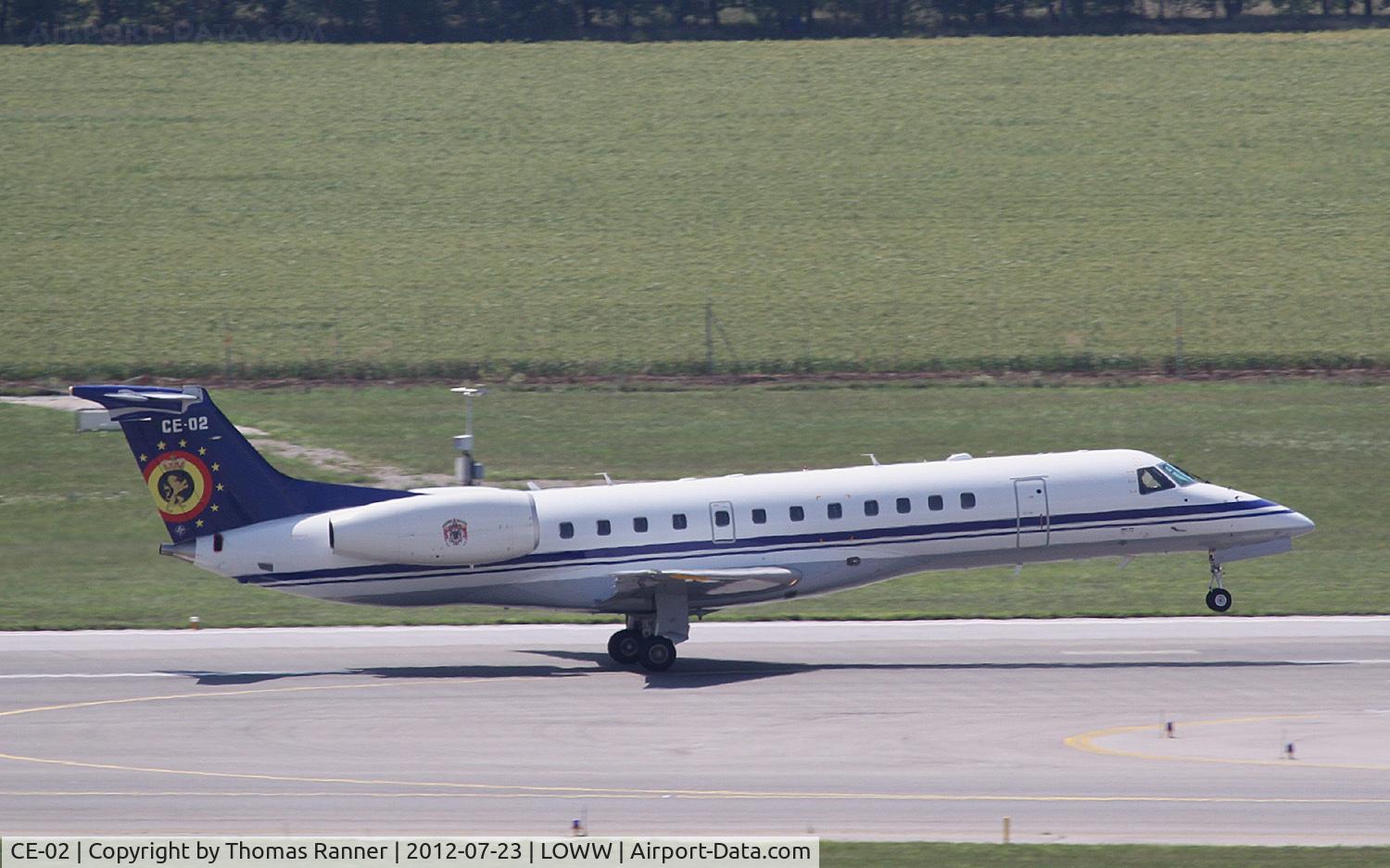 CE-02, 2001 Embraer ERJ-135LR (EMB-135LR) C/N 145480, Belgian Air Force Embraer 135