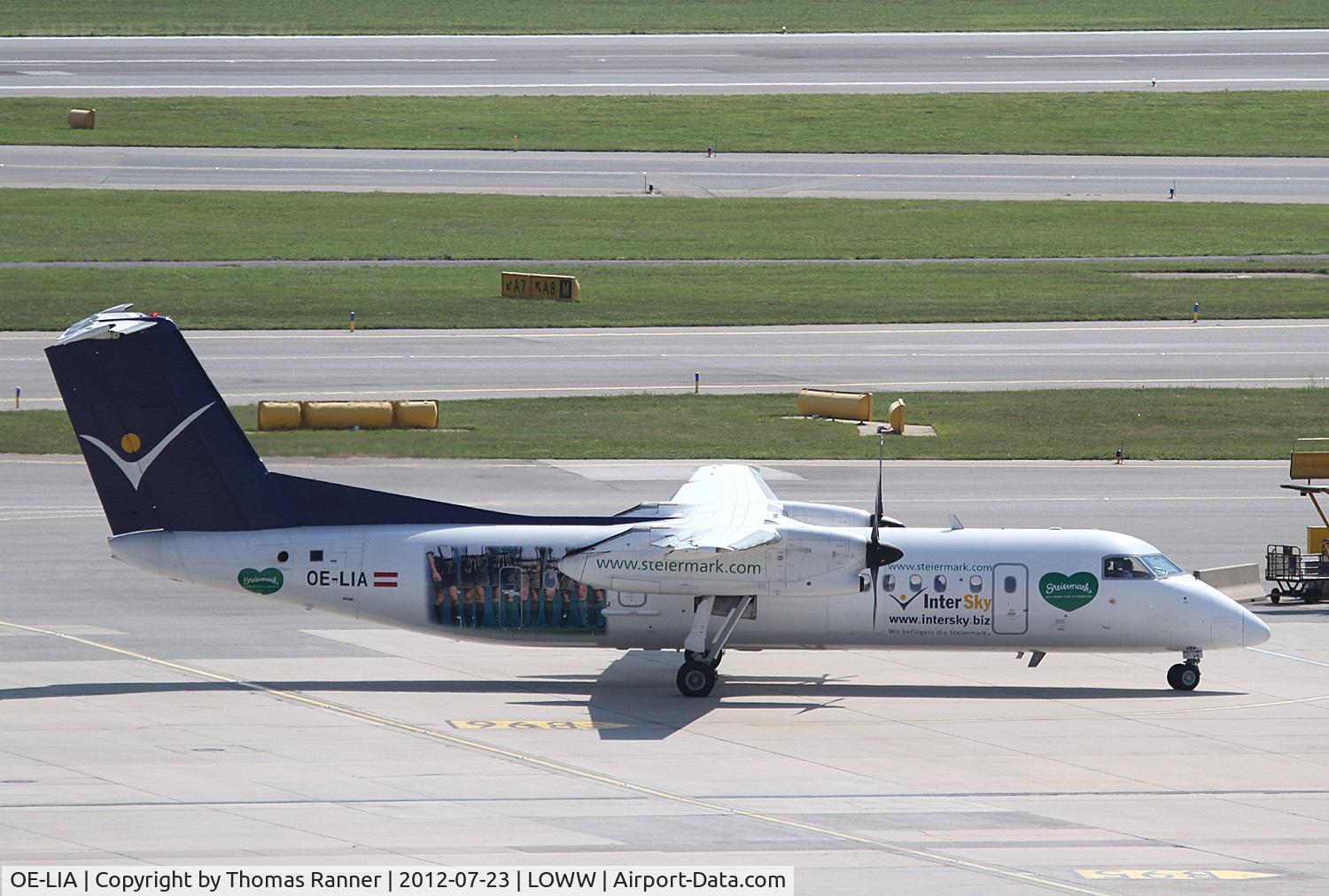 OE-LIA, 1997 De Havilland Canada DHC-8-314 Dash 8 C/N 505, Intersky DHC 8