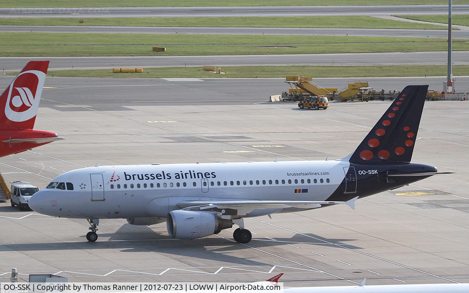 OO-SSK, 2000 Airbus A319-112 C/N 1336, Brussels Airlines Airbus A319
