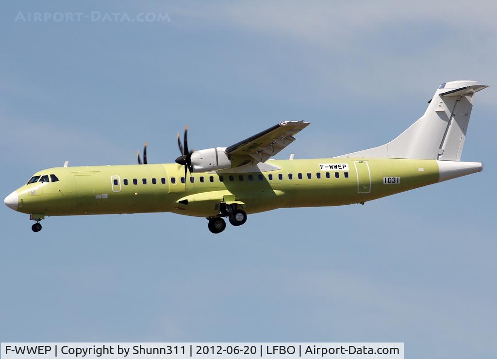 F-WWEP, 2012 ATR 72-600 C/N 1031, C/n 1031 - Operator unknown...