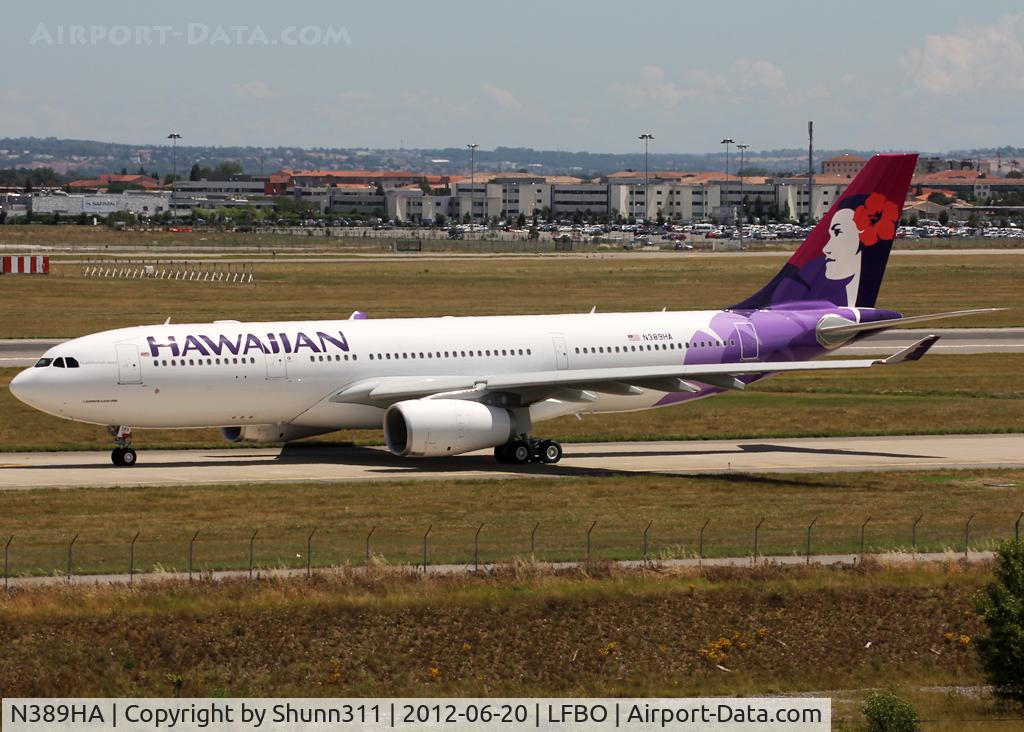 N389HA, 2012 Airbus A330-243 C/N 1316, Delivery day...