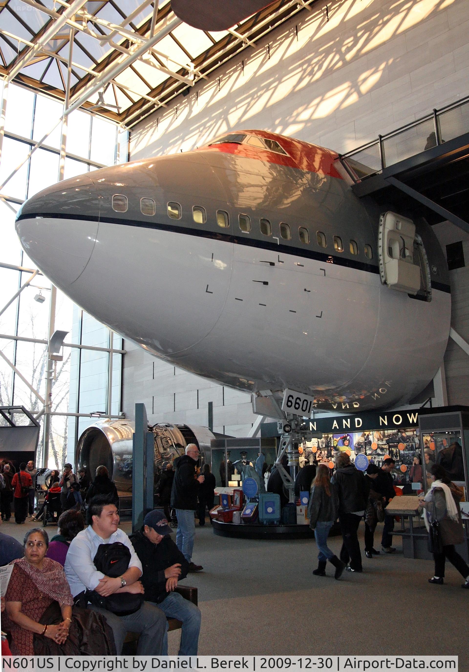N601US, 1970 Boeing 747-151 C/N 19778, The forward fuselage section of Northwest's first Boeing 747 has been preserved at the NASM.