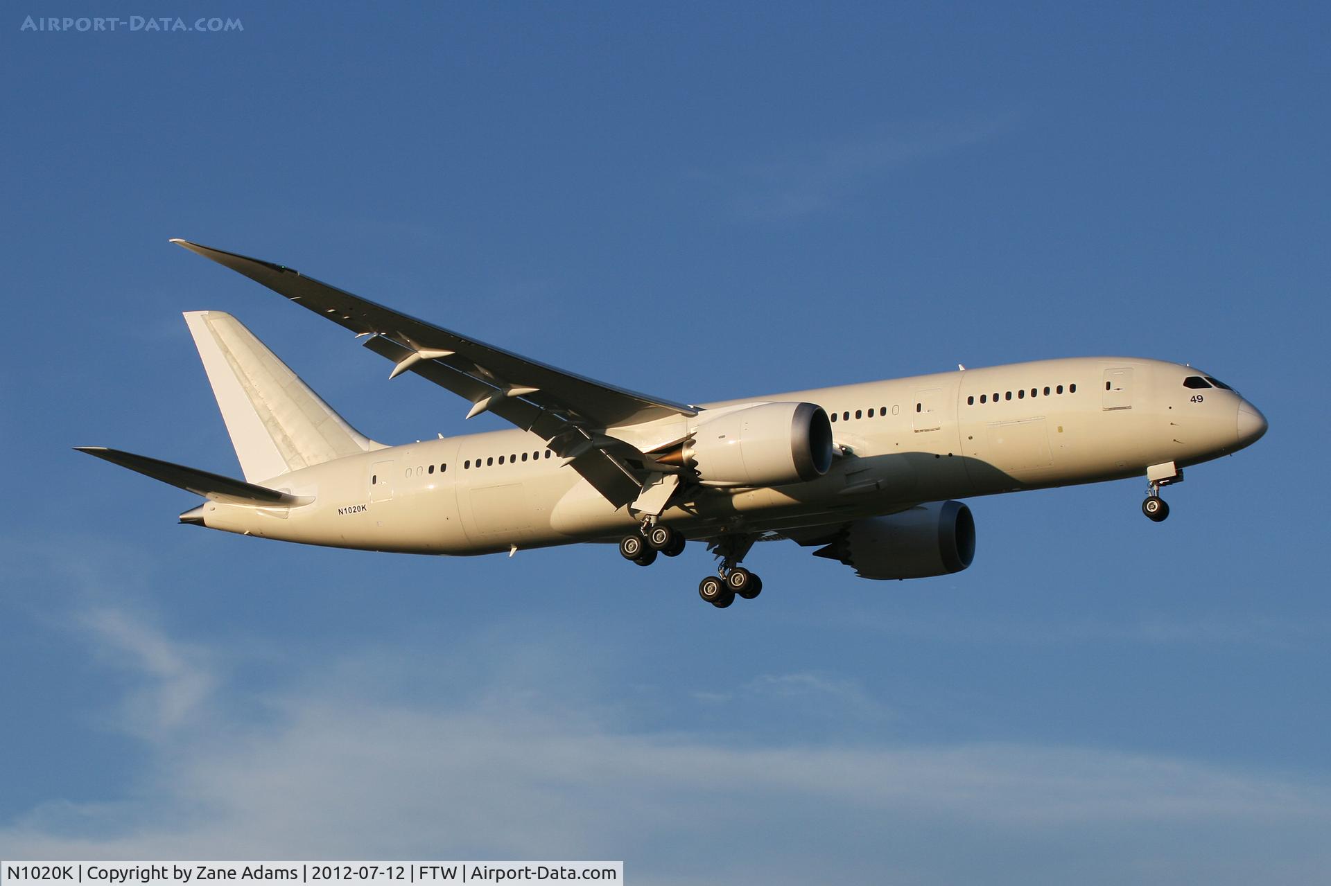 N1020K, 2012 Boeing 787-8 Dreamliner C/N 34745, At Meacham Field - Fort Worth, TX