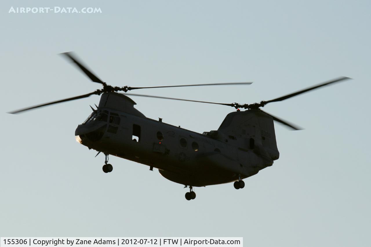 155306, Boeing Vertol CH-46F Sea Knight C/N 2476, At Meacham Field - Fort Worth, TX