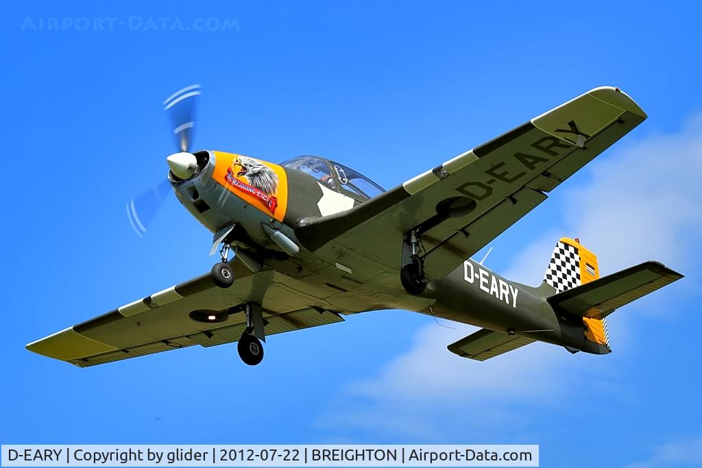D-EARY, 1959 Piaggio P-149D C/N 057, Into the stiff breeze