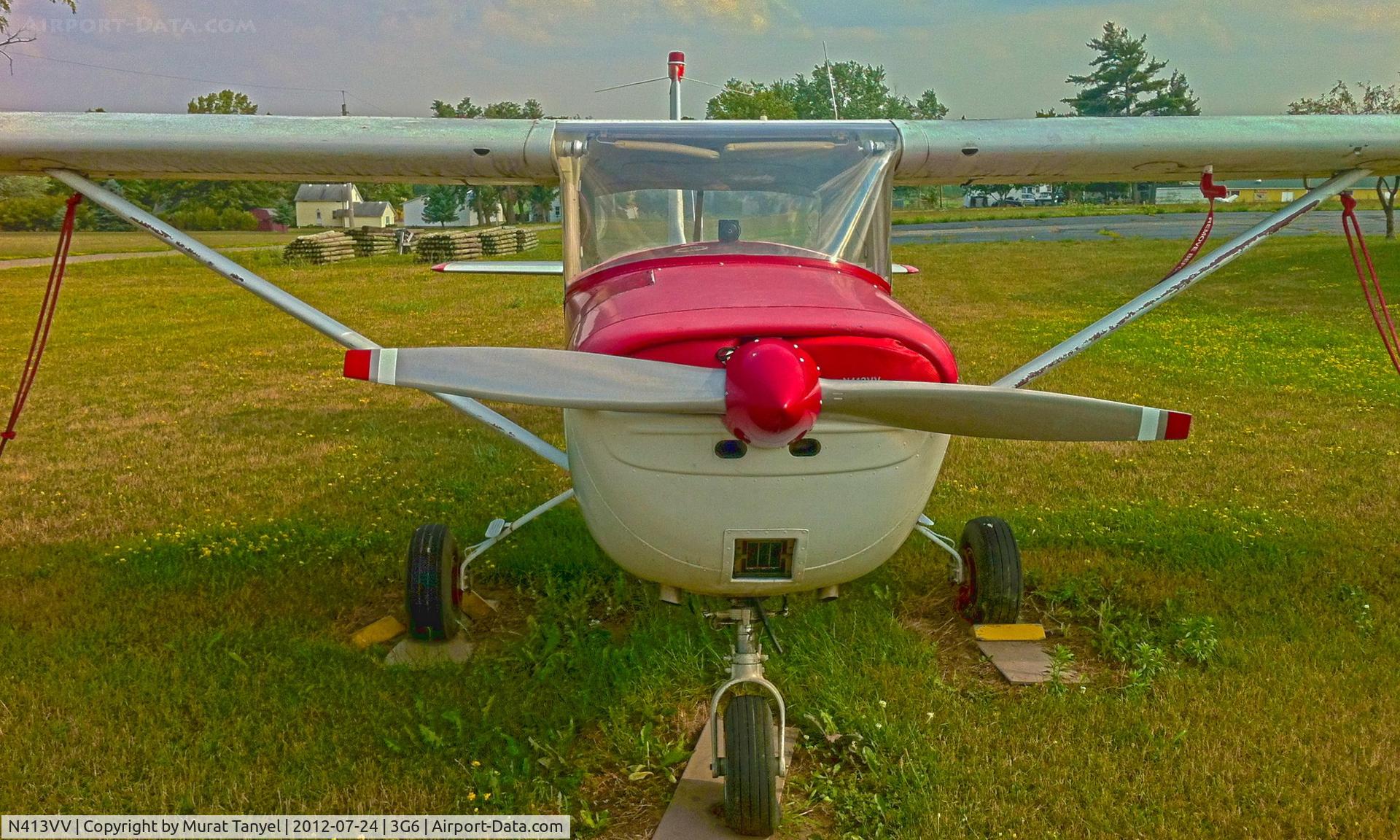 N413VV, 1963 Cessna 150D C/N 15060136, Parked at Tri-City Airport