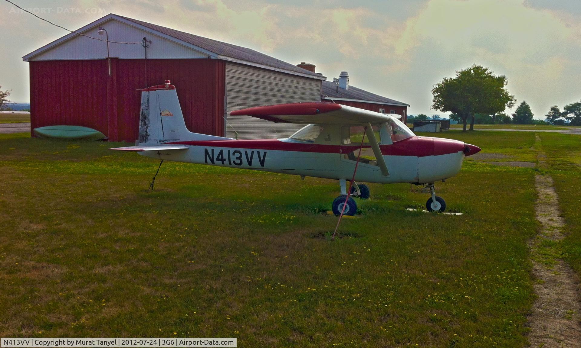 N413VV, 1963 Cessna 150D C/N 15060136, Parked at Tri-City Airport, Sebring, OH