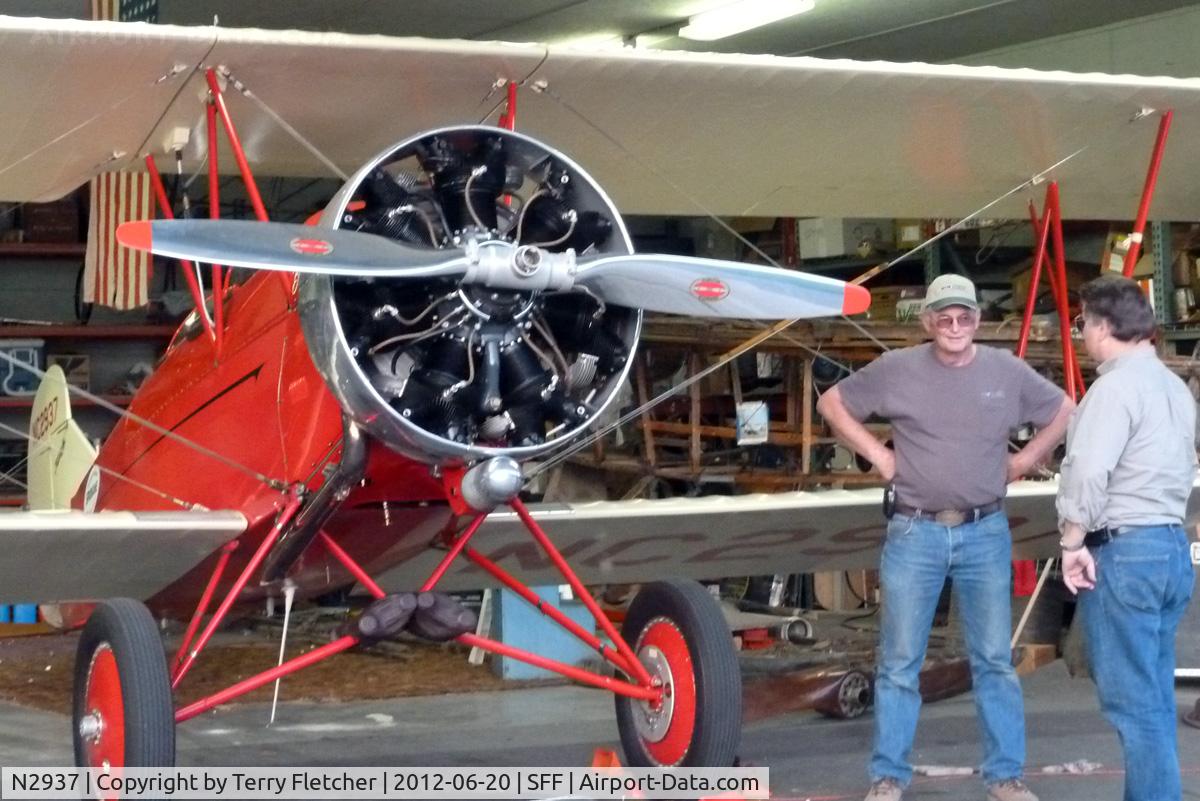 N2937, 1927 Travel Air 2000 C/N 185, Pilots ,Jim Miller and Addison Pemberton ,and the 
1927 Travel Air 2000, c/n: 185 at Spokane Felts Field