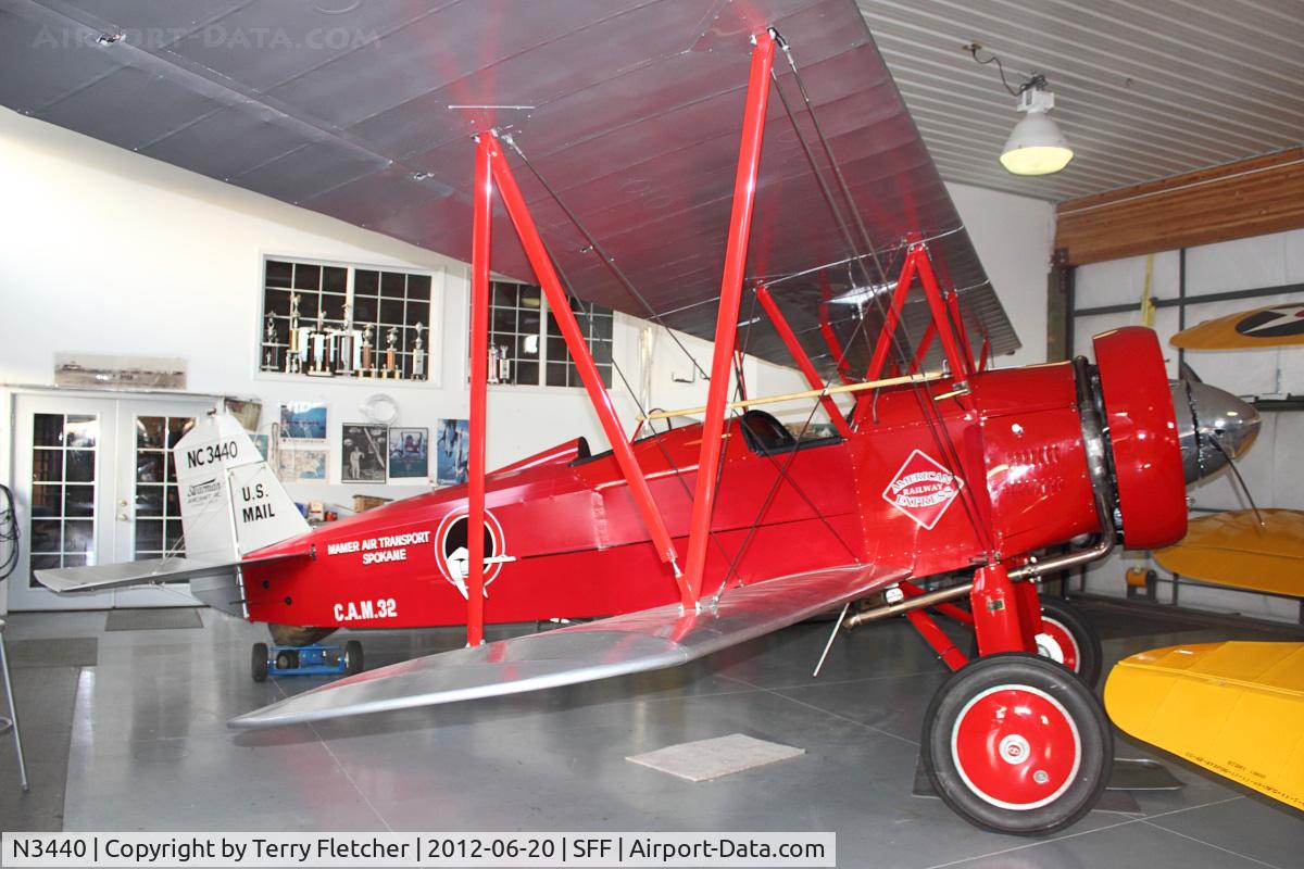 N3440, 1927 Stearman C3-B Sport Commercial C/N 104, 1927 Stearman Aircraft C3-B, c/n: 104 at Spokane Felts Field