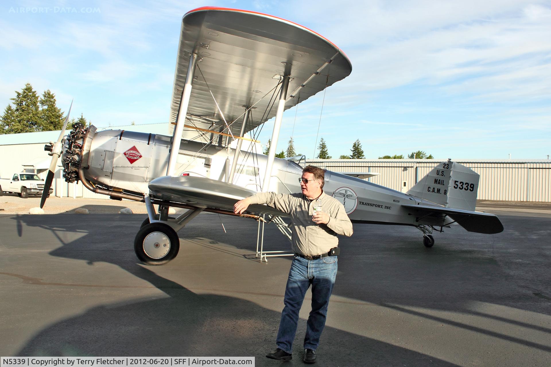 N5339, 1928 Boeing 40C C/N 1043, 1928 Boeing 40-C, c/n: 1043 - the oldest flying Boeing aircraft in the world - with Restorer , Addison Pemberton
