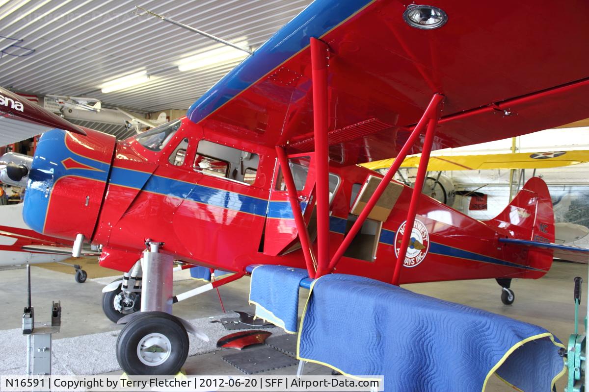N16591, 1936 Waco EQC-6 C/N 4490, 1936 Waco EQC-6, c/n: 4490 at Spokane Felts Field