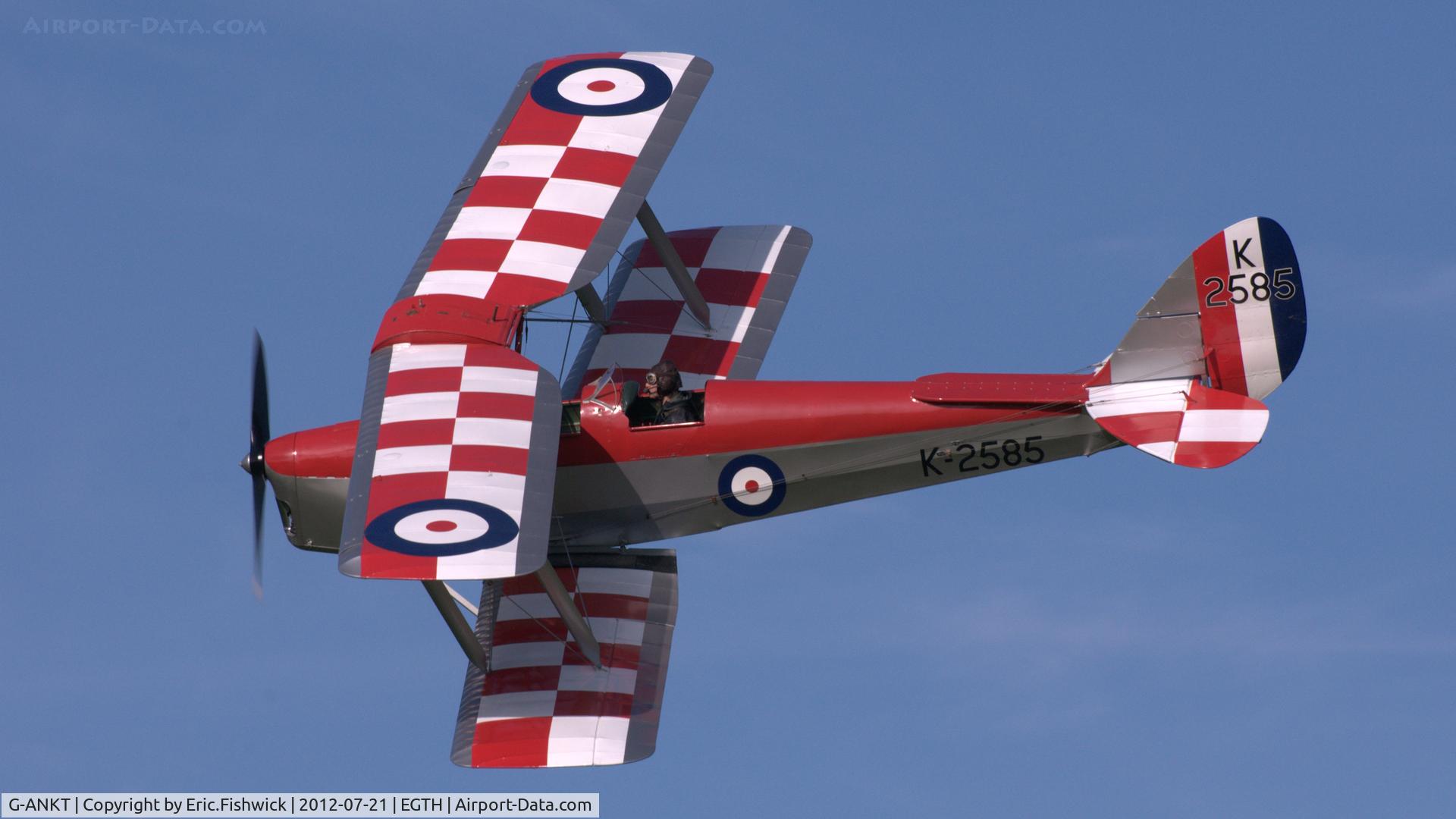 G-ANKT, 1942 De Havilland DH-82A Tiger Moth II C/N 85087, 41. G-ANKT at Shuttleworth Sunset Air Display, July 2012