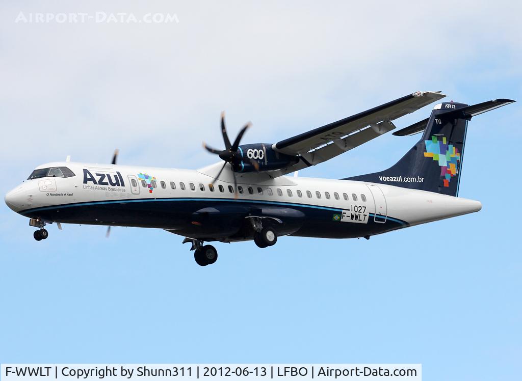 F-WWLT, 2012 ATR 72-600 C/N 1027, C/n 1027 - To be PR-ATQ