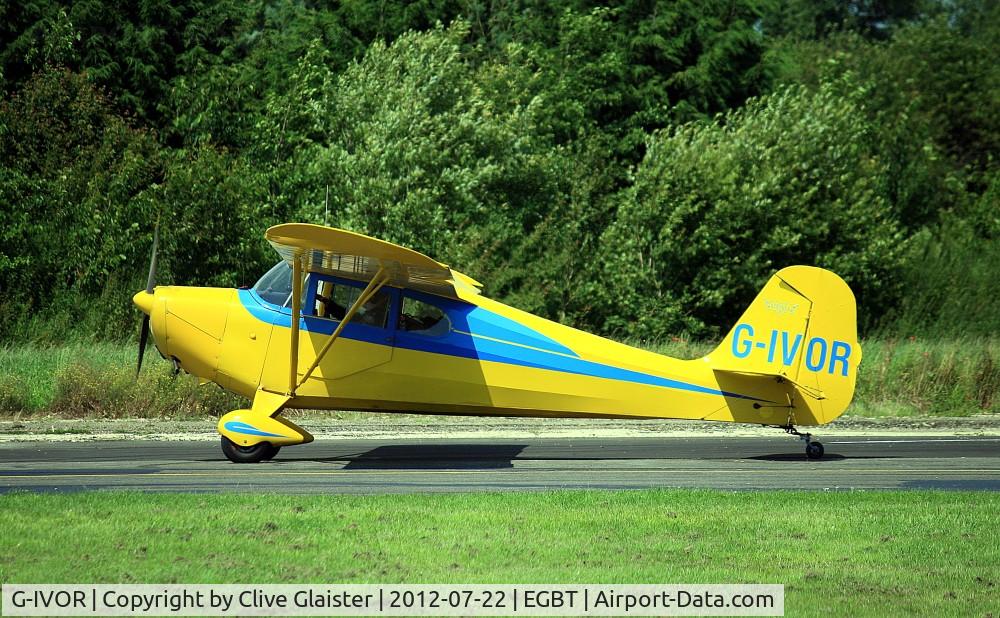 G-IVOR, 1946 Aeronca 11AC Chief Chief C/N 11AC-1035, Ex: N9397E > EI-BKB > G-IVOR > EI-BKB > G-IVOR - Originally owned to, Huntley & Huntley Ltd in November 1980 as EI-BKB and currently in private hands since December 1996 as G-IVOR.