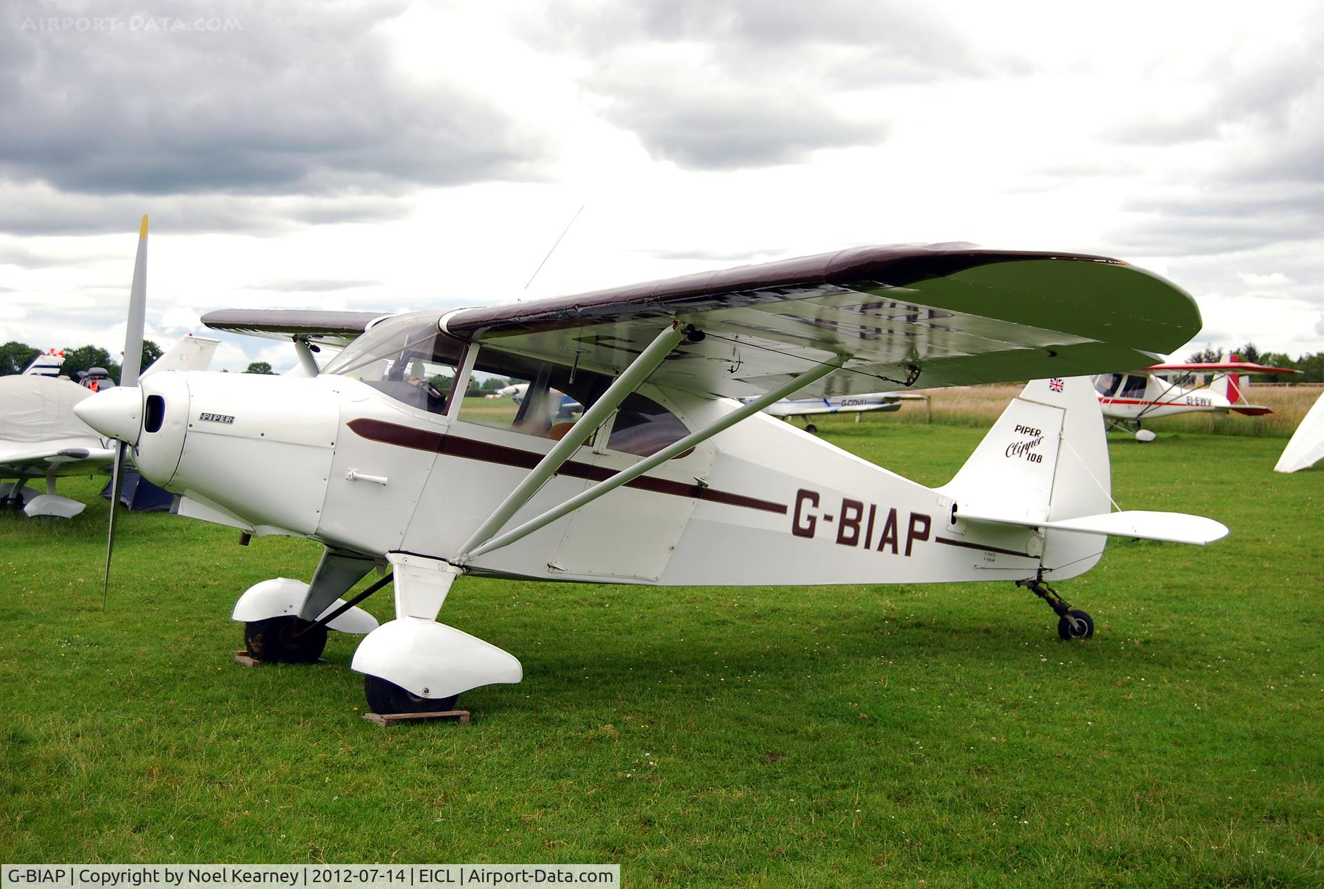 G-BIAP, 1950 Piper PA-16 Clipper Clipper C/N 16-732, On display at the Clonbullogue Fly-in July 2012