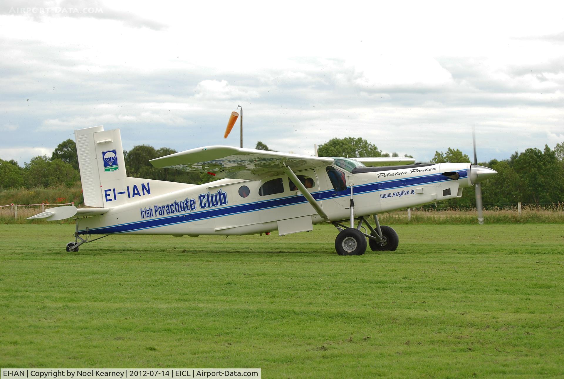 EI-IAN, Pilatus PC-6/B2-H4 Turbo Porter C/N 810, On display at the Clonbullogue Fly-in July 2012
