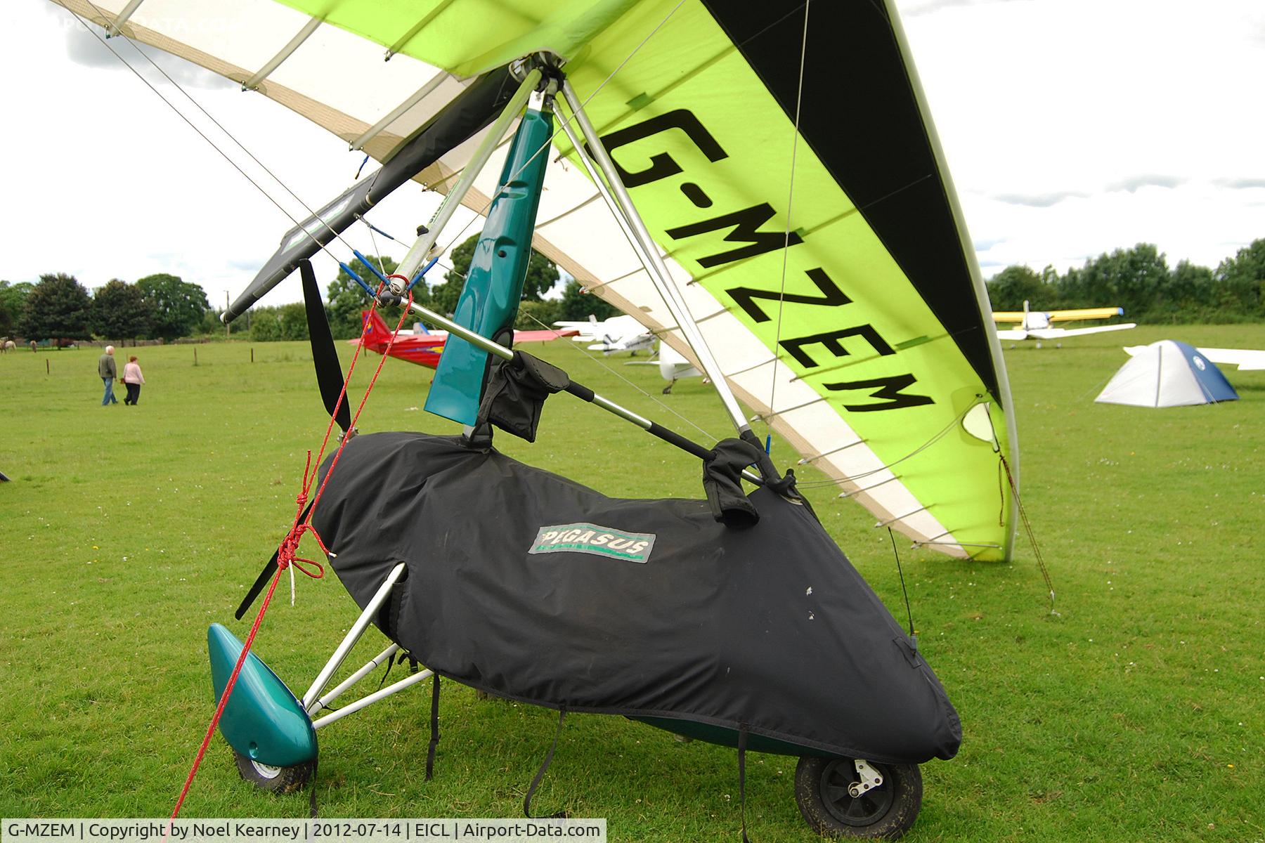 G-MZEM, 1996 Pegasus Quantum 15-912 C/N 7277, On display at the Clonbullogue Fly-in July 2012