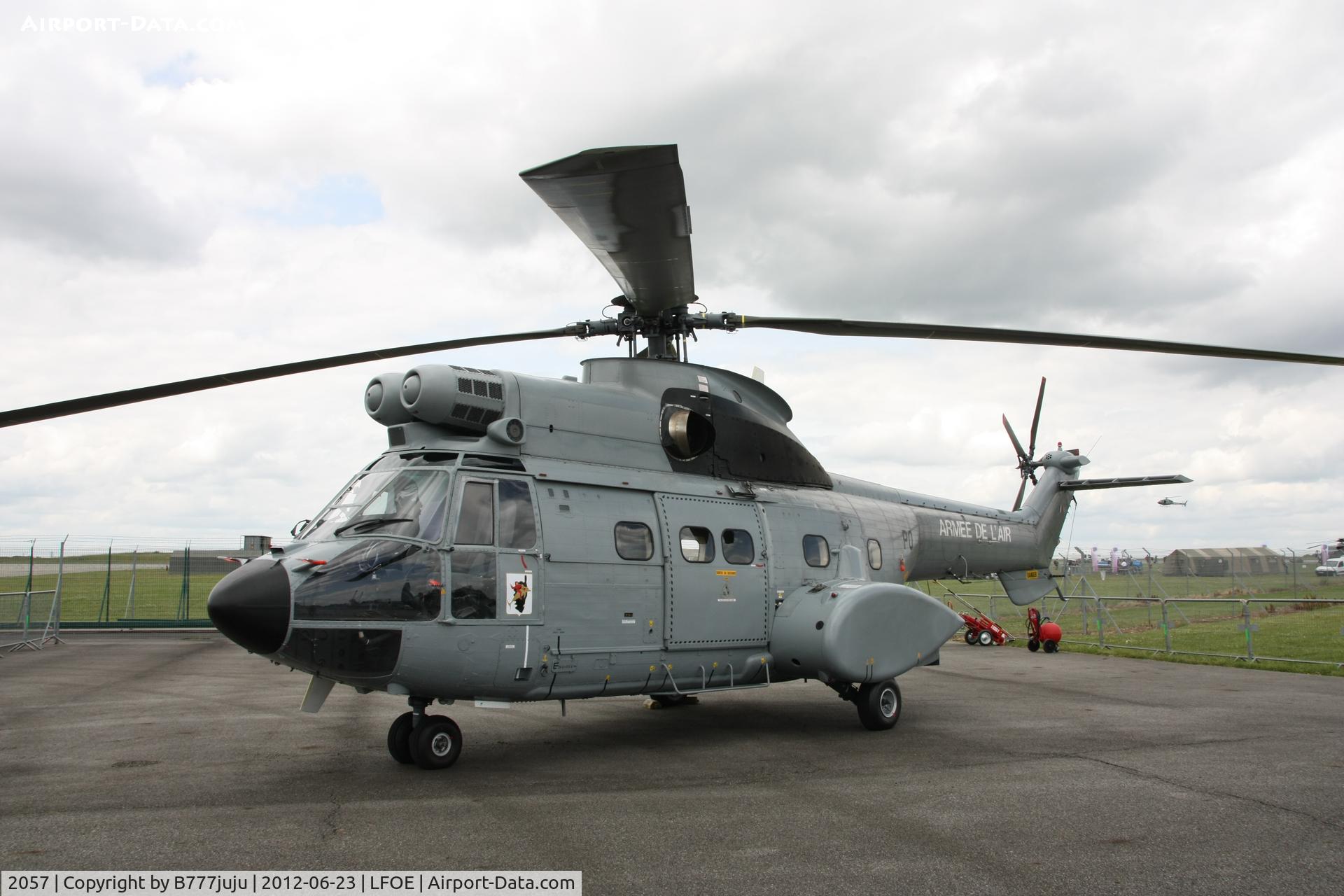 2057, Aérospatiale AS-332C Super Puma C/N 2057, on display at Evreux Airshow 2012