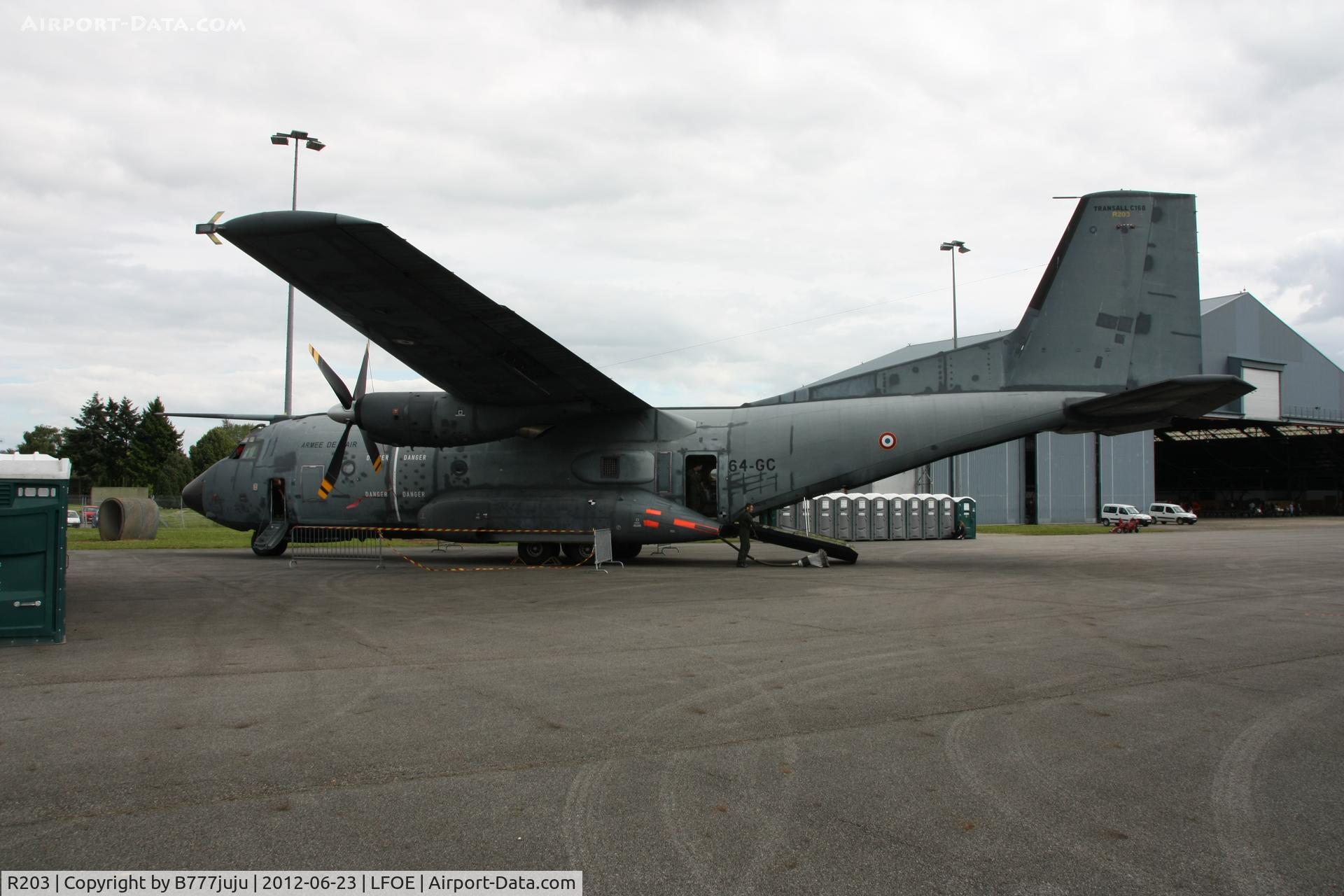 R203, Transall C-160R C/N 203, on display at Evreux Airshow 2012