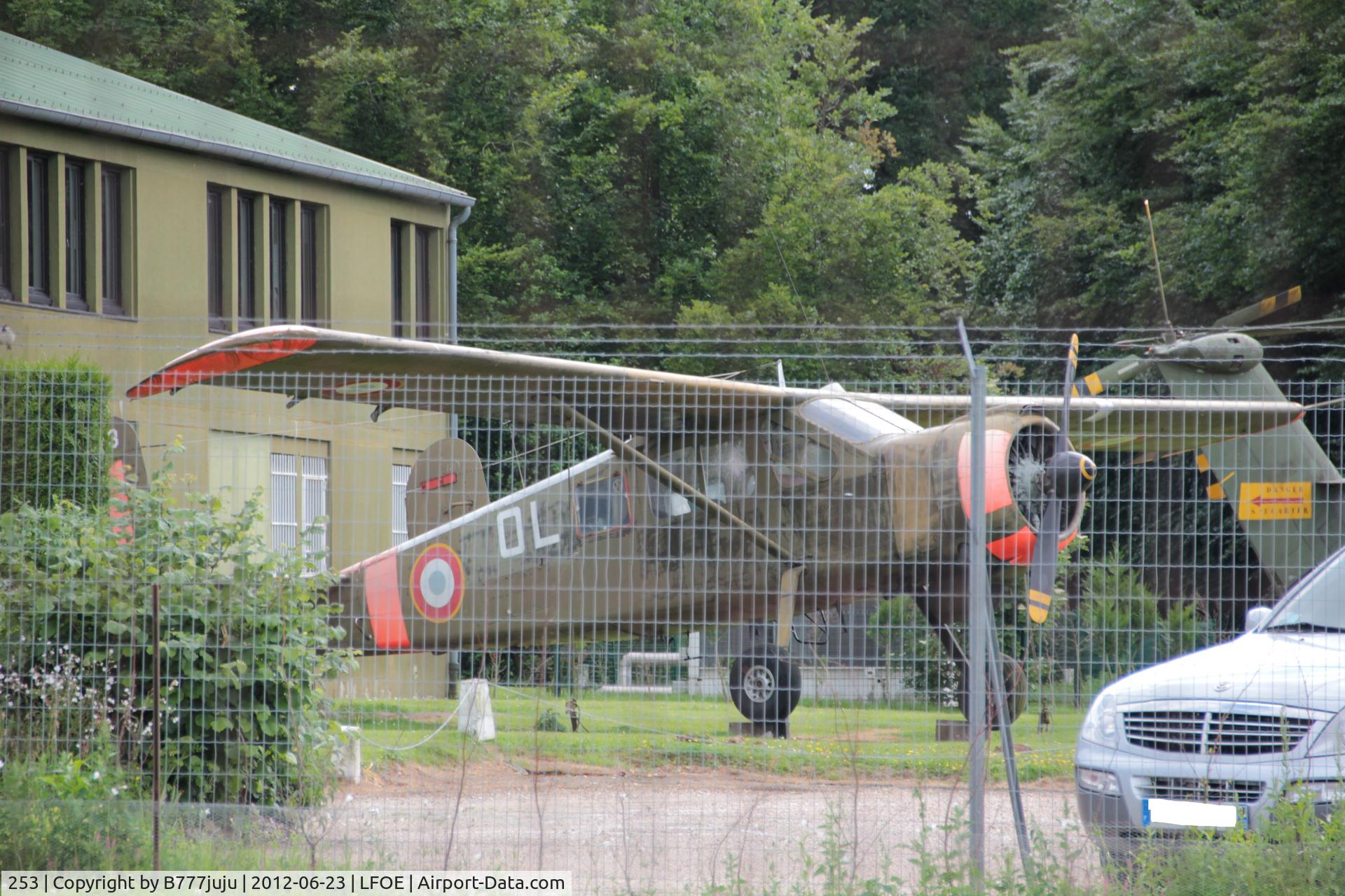 253, Max Holste MH.1521M Broussard C/N 253, on display at Evreux