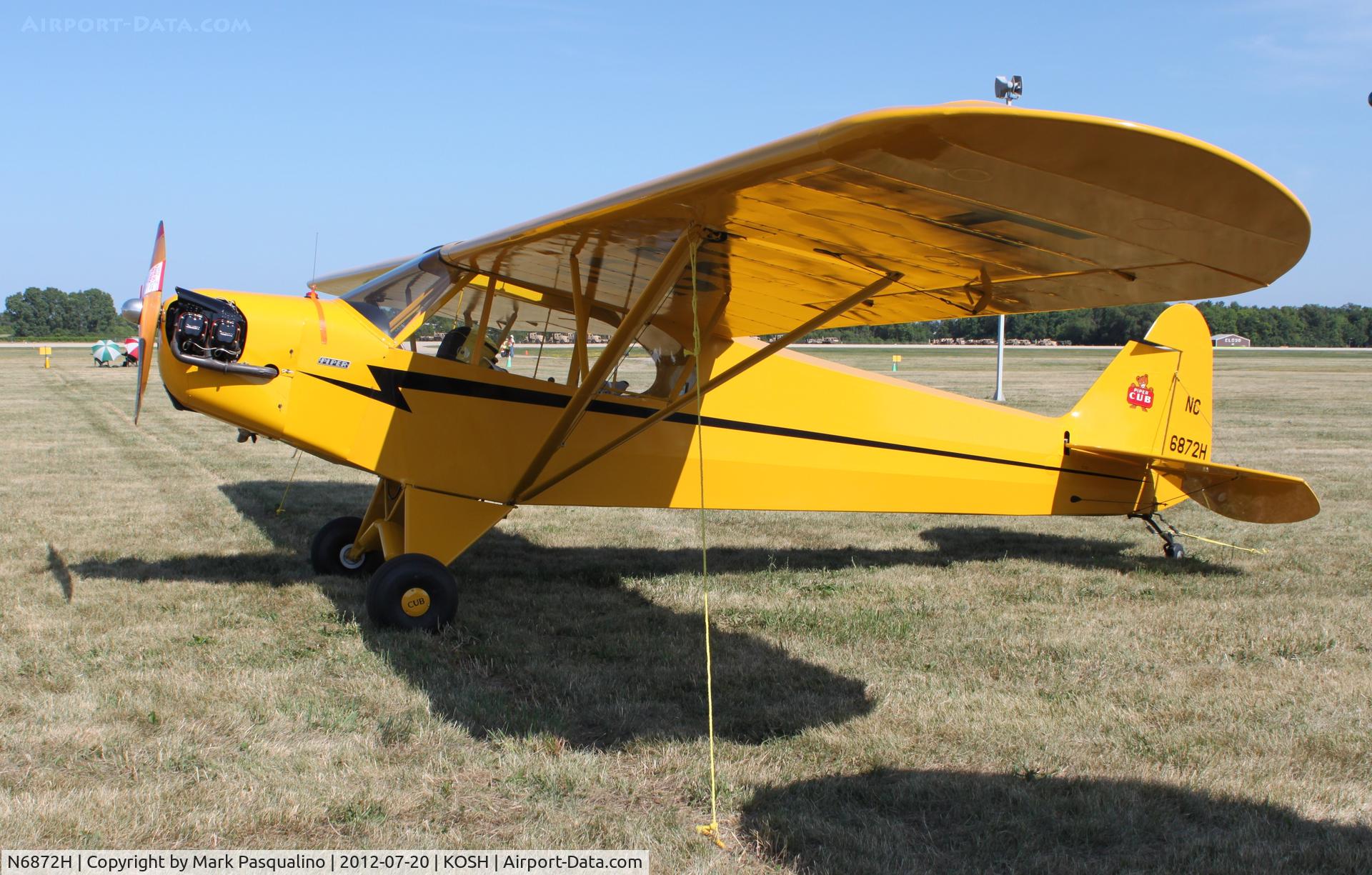N6872H, 1946 Piper J3C-65 Cub C/N 20089, Piper J3C-65