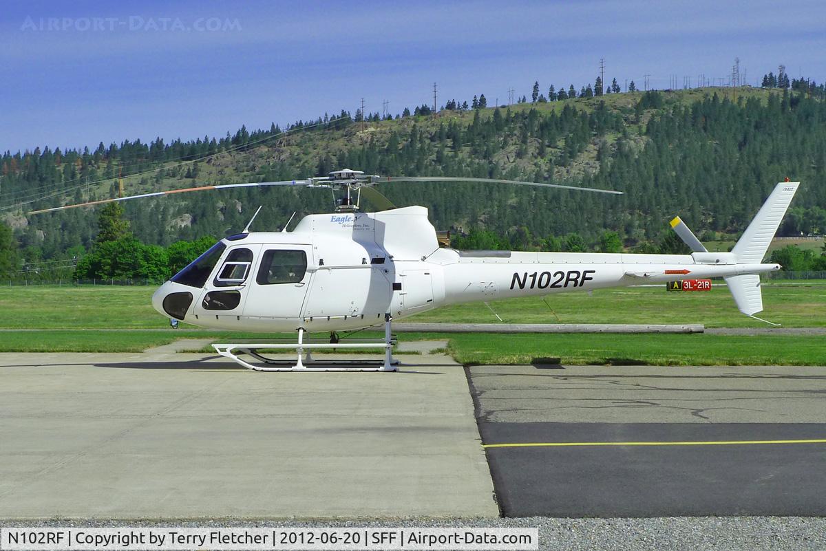 N102RF, 1987 Eurocopter AS-350B-2 Ecureuil Ecureuil C/N 2043, 1987 Eurocopter AS 350 B2, c/n: 2043 at Spokane Felts Field
